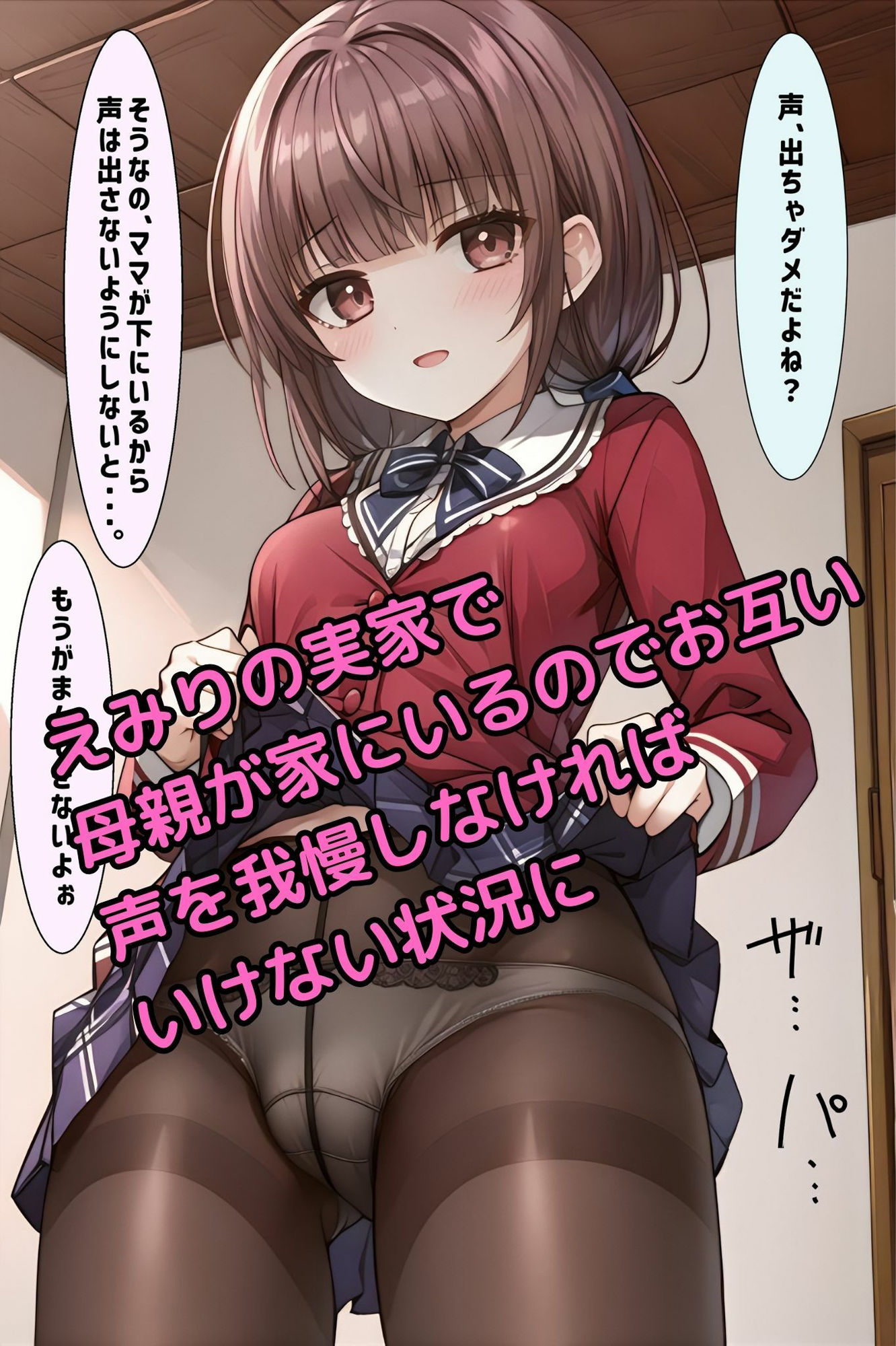 大好きな彼女の家で声を出さないように初めての内緒えっち - サンプル画像 4