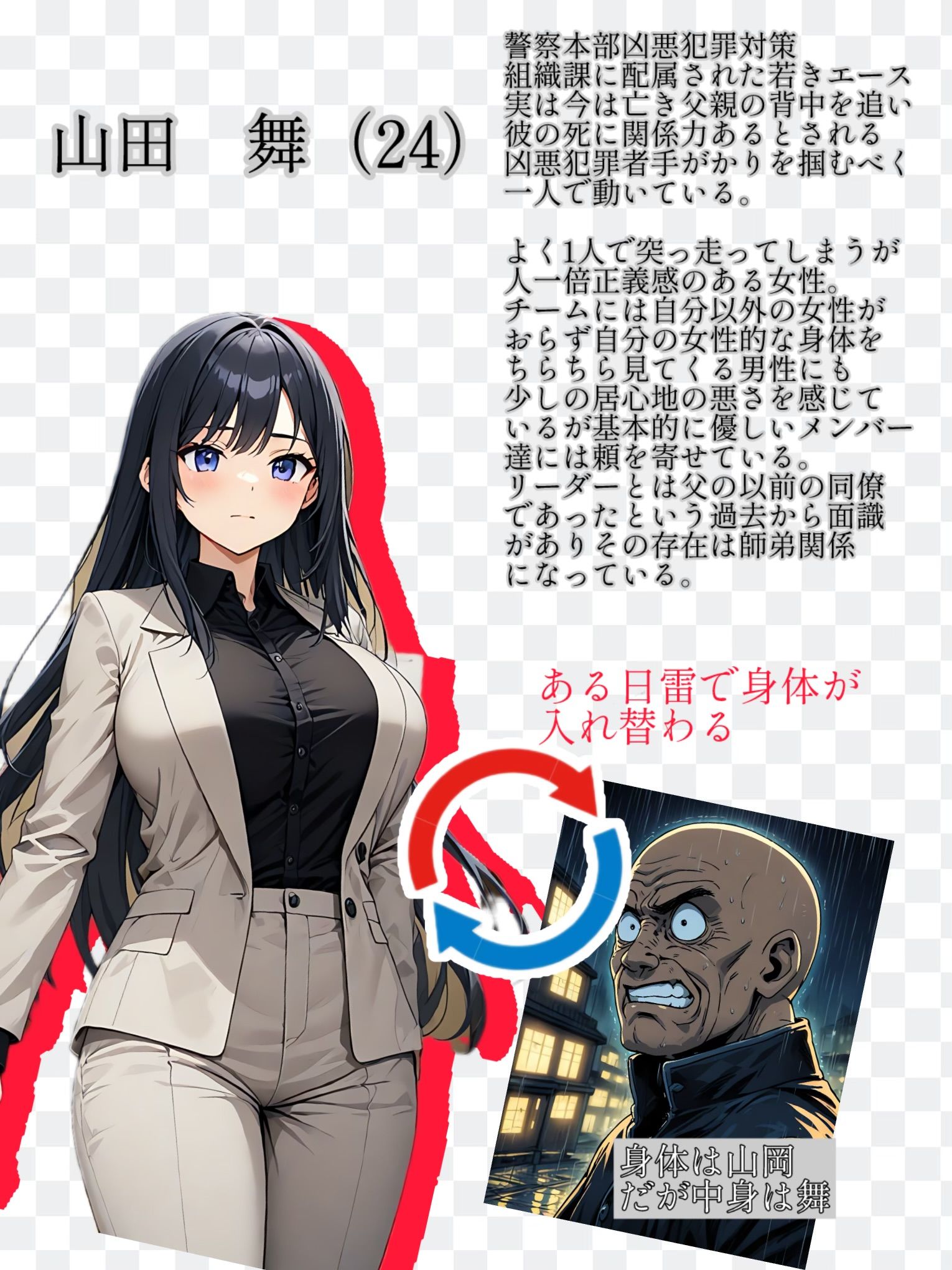 【入れ替わり・漫画】最悪の入れ替わり - サンプル画像 1