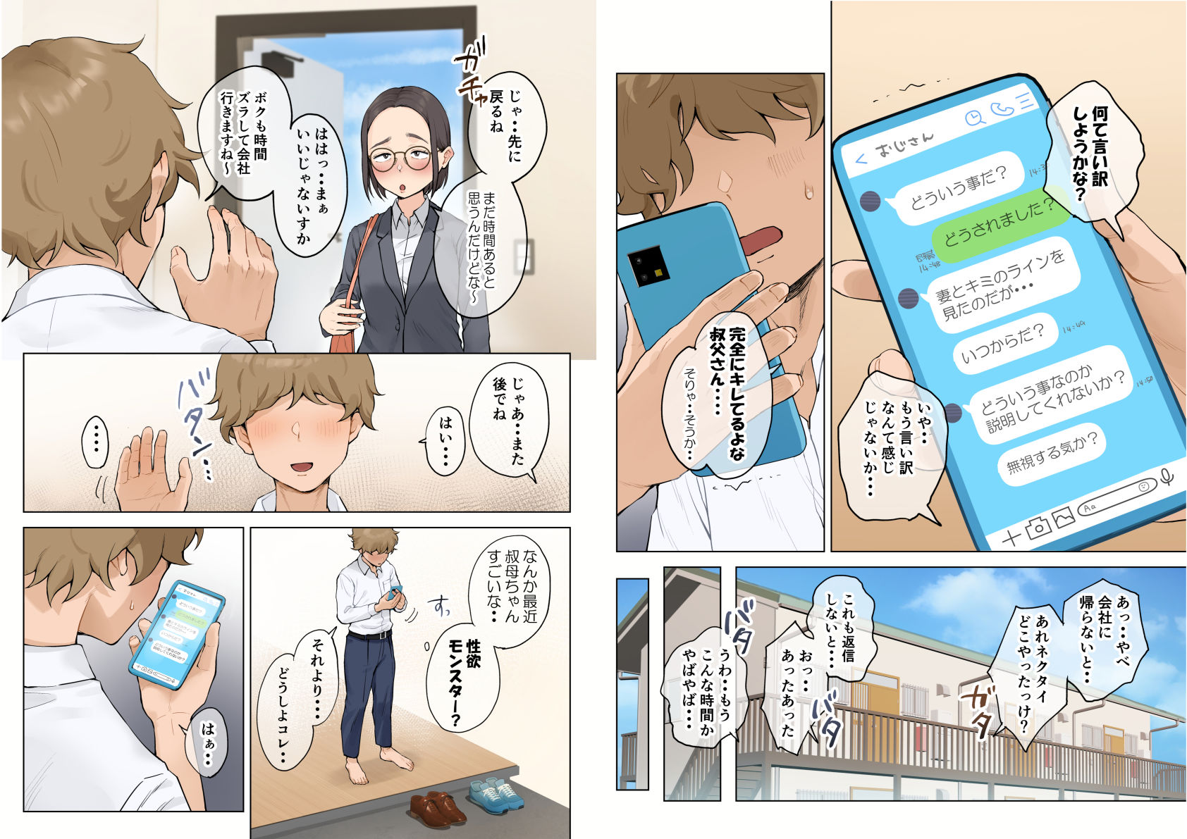 熟女の叔母さんにカワイイを連呼しちゃうヤバい甥っ子の話2.5 - サンプル画像 4