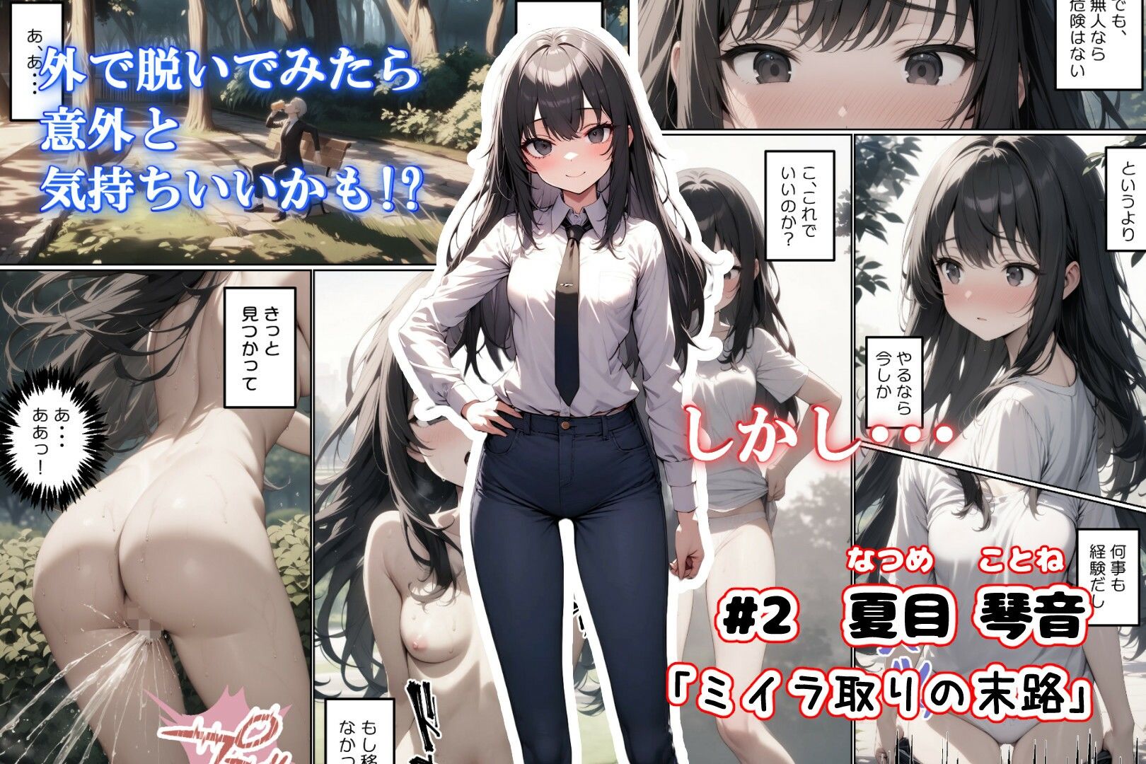 見られた・・・！  露出に堕ちる女子大生達 - サンプル画像 3