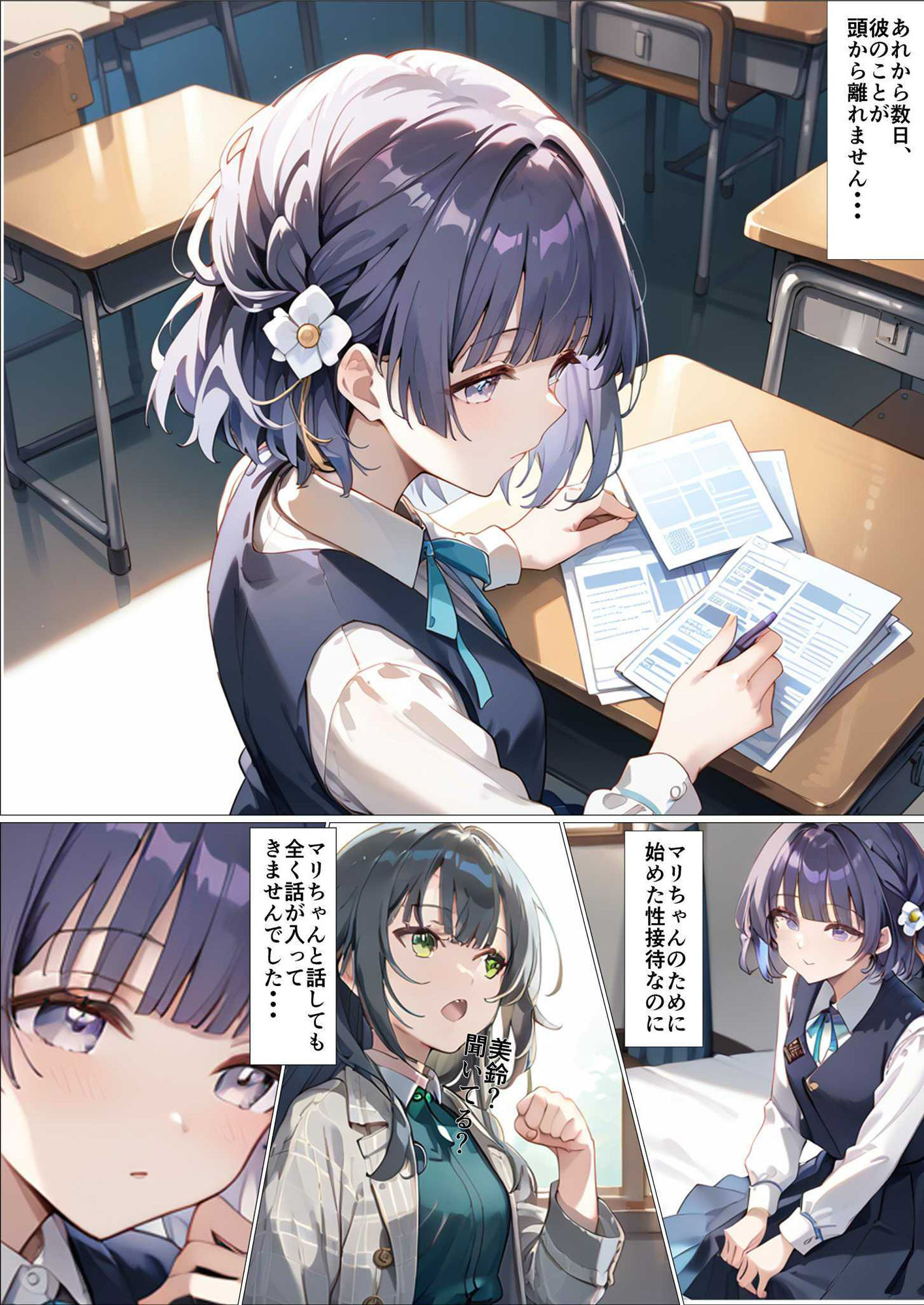 初星性接待〜秦〇美鈴編〜 - サンプル画像 2