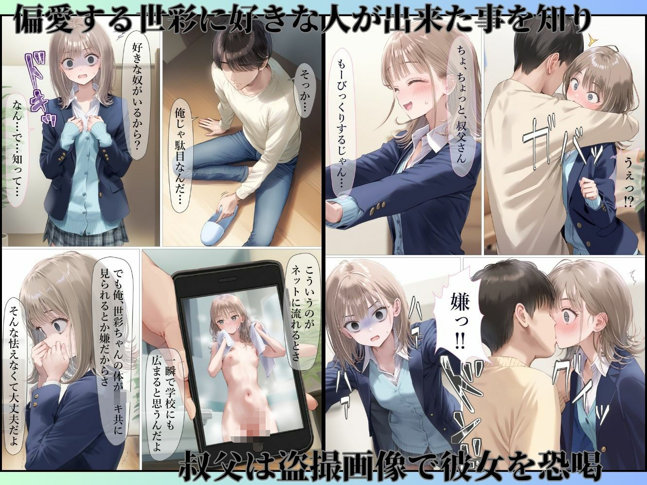 幼馴染が無理やりSEXさせられてるとこに遭遇したら - サンプル画像 3
