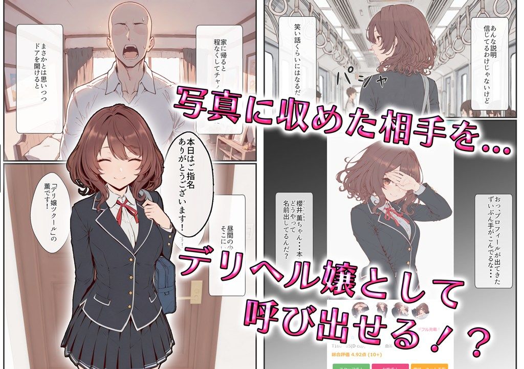 デリ嬢ツクール 〜街で見かけた美人母娘で童貞卒業？！〜 - サンプル画像 2