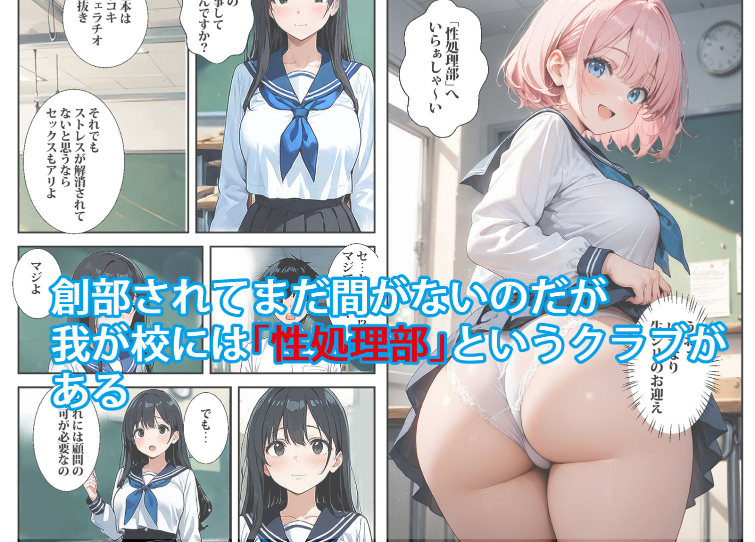 桃色学園「性処理部」 - サンプル画像 1