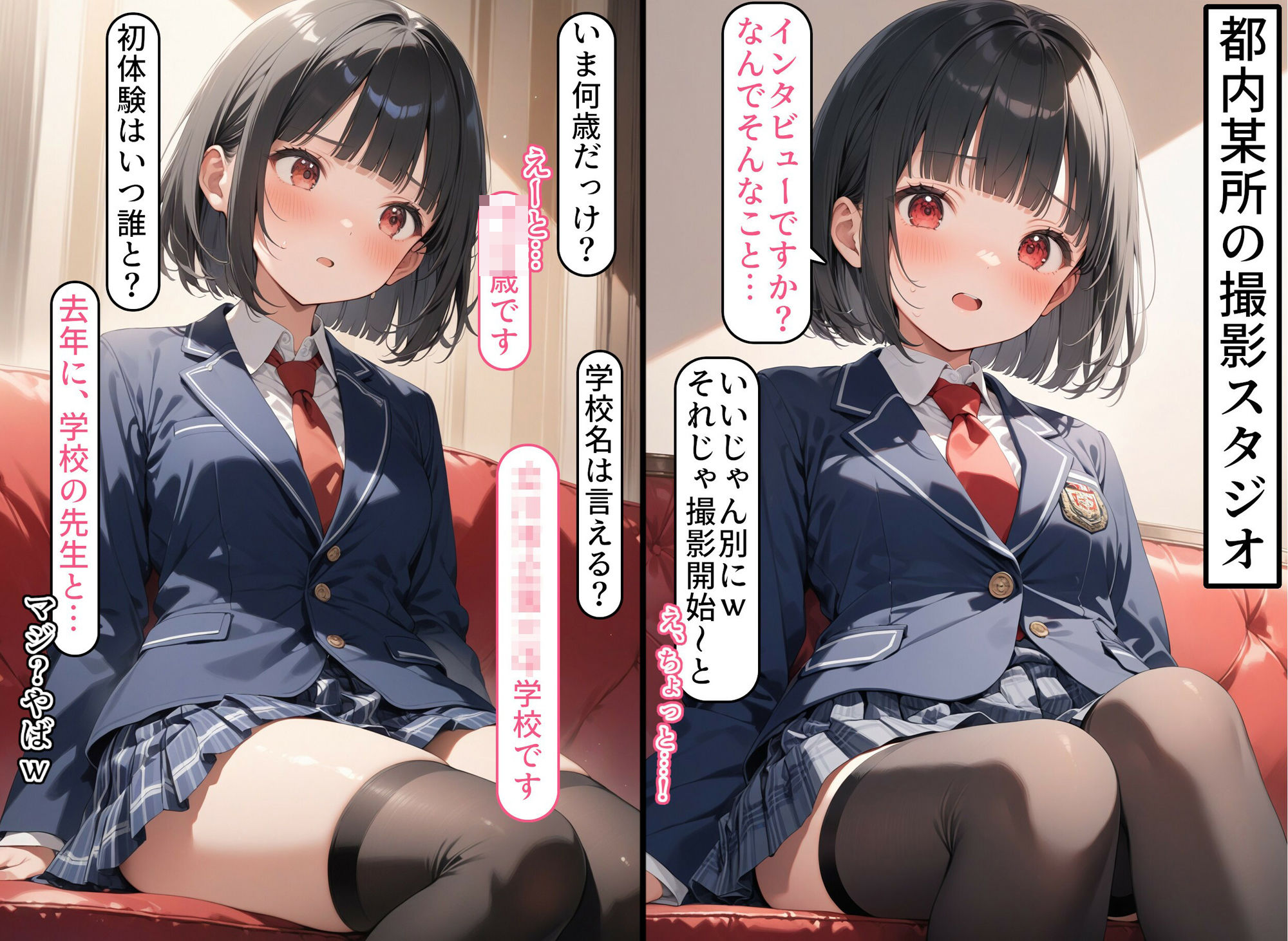 【流出】学校帰りに写真を撮るだけだと騙して彼女たちをハメ撮りしました - サンプル画像 2