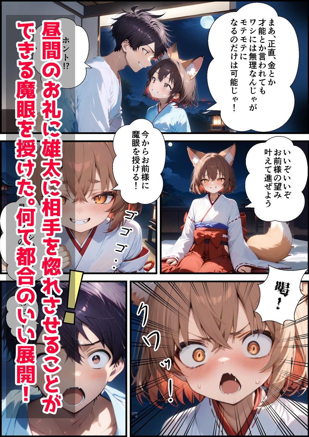 狐を助けて手に入れた催●魔眼の件 - サンプル画像 3