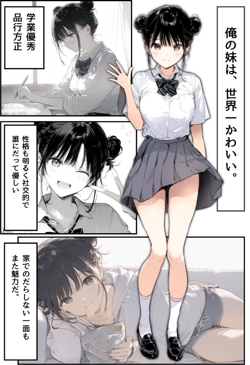 世界一かわいい俺の妹が突然連れてきた彼氏（おじさん）と超特濃種付けセックスをしていた件 - サンプル画像 2