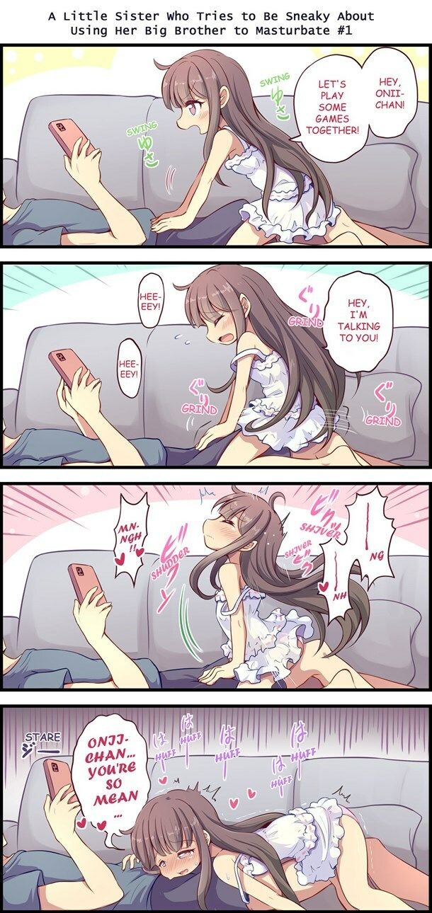 A Little Sister Who Tries to Be Sneaky About   Using Her Big Brother to Masturbate 1 - サンプル画像 3