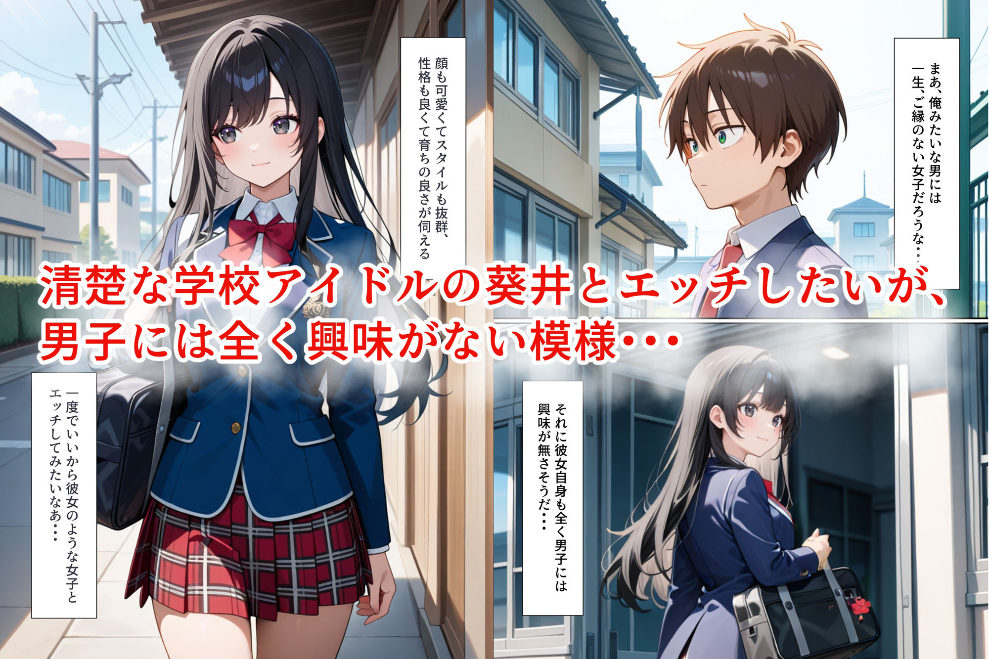 清楚な学校アイドルは実はむっつりスケベでセックスが大好きだった話 - サンプル画像 1