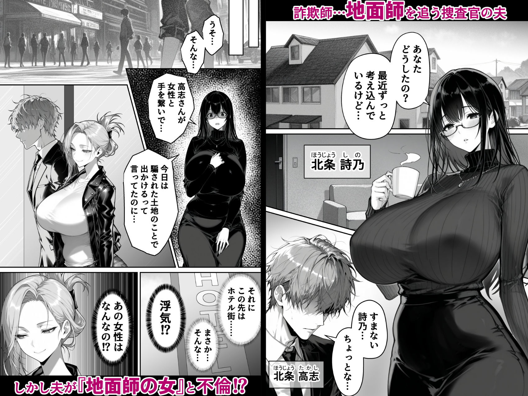 地面師の堕とし穴〜捜査官の人妻は寝取られ奪われる - サンプル画像 1