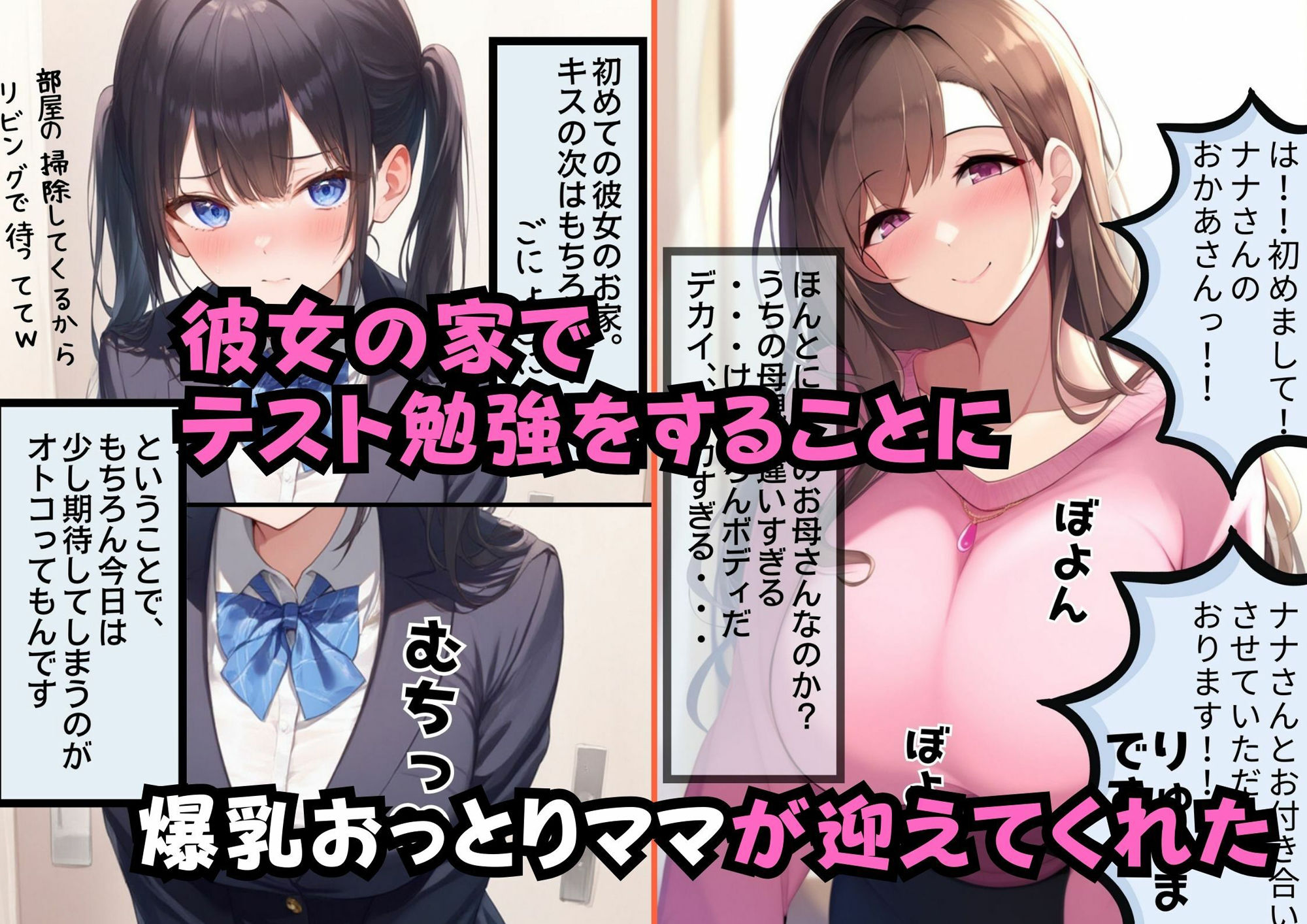 彼女のお母さんは童貞の僕と本気セックスしちゃうイヤらしい爆乳人妻でした。 - サンプル画像 3