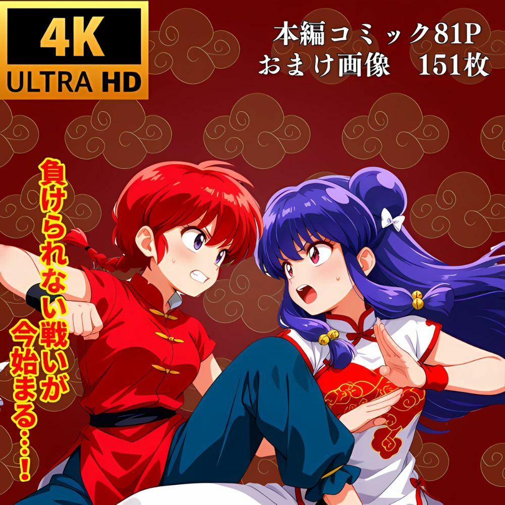 【2作品おまとめセット】らんまの敗北  シャンプー敗北 - サンプル画像 10