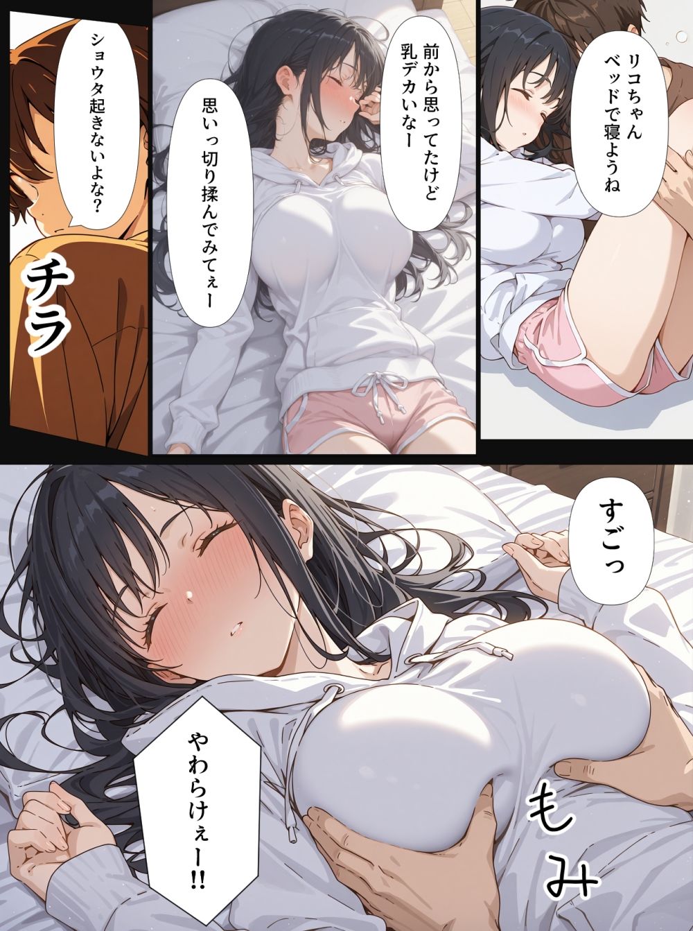 酔いつぶれた親友の彼女をつまみ食いする漫画 - サンプル画像 5