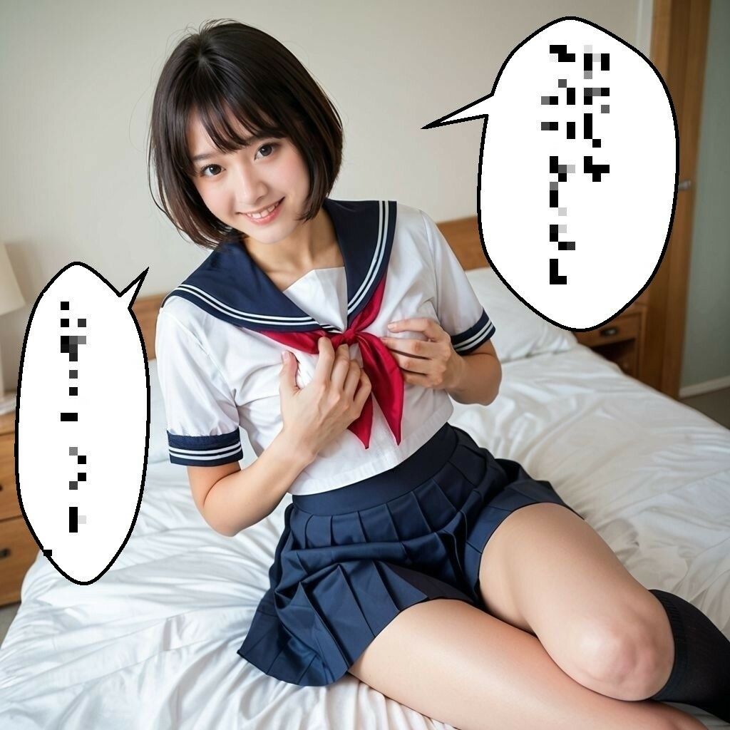 電車で痴女JKに出会った日【セリフ付きコミック画像集】 - サンプル画像 5