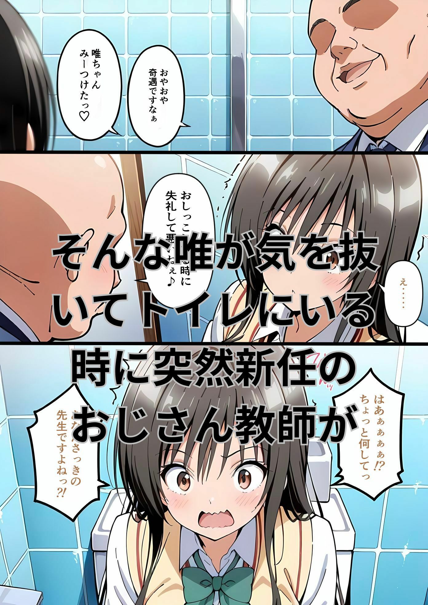 きもいおじさんにハレンチの気持ちよさをわからされちゃった小◯川唯 - サンプル画像 2