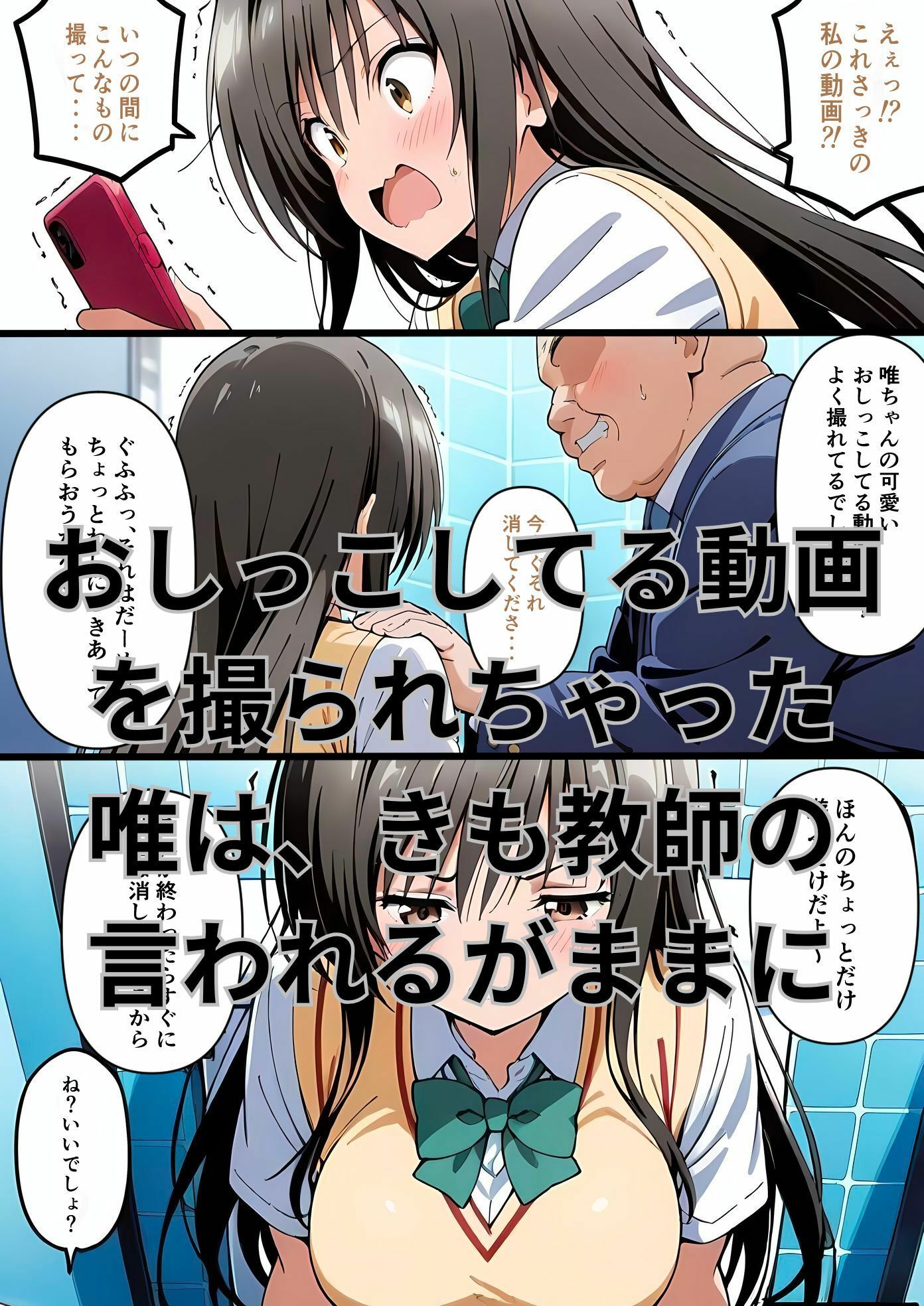 きもいおじさんにハレンチの気持ちよさをわからされちゃった小◯川唯 - サンプル画像 3