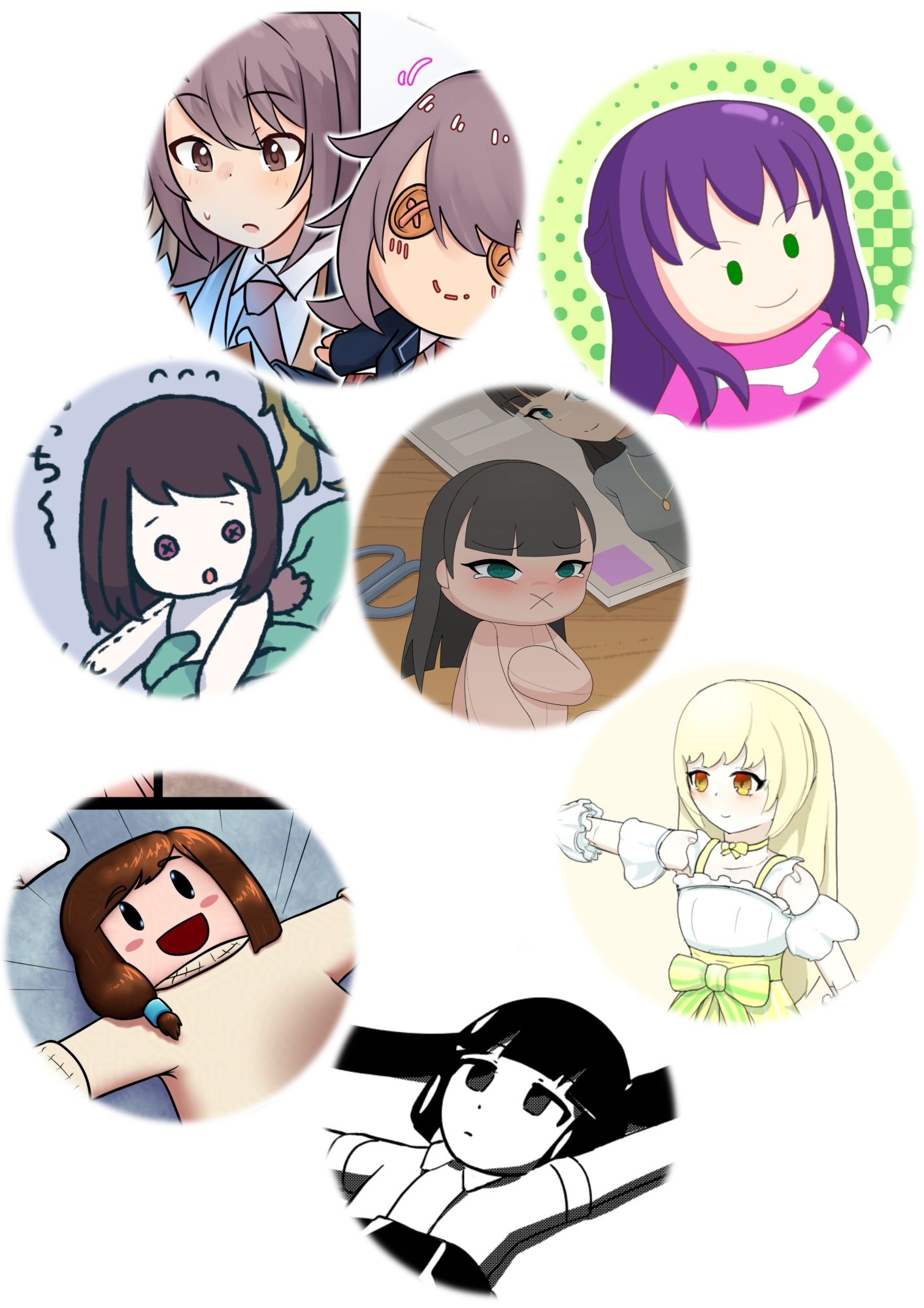 人形じゃないのに。（人形化娘合同） - サンプル画像 3