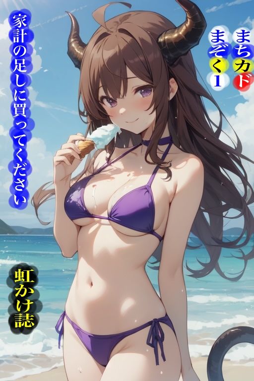 虹かけ誌    まちカドまぞく1 家計の足しに買ってください - サンプル画像 1