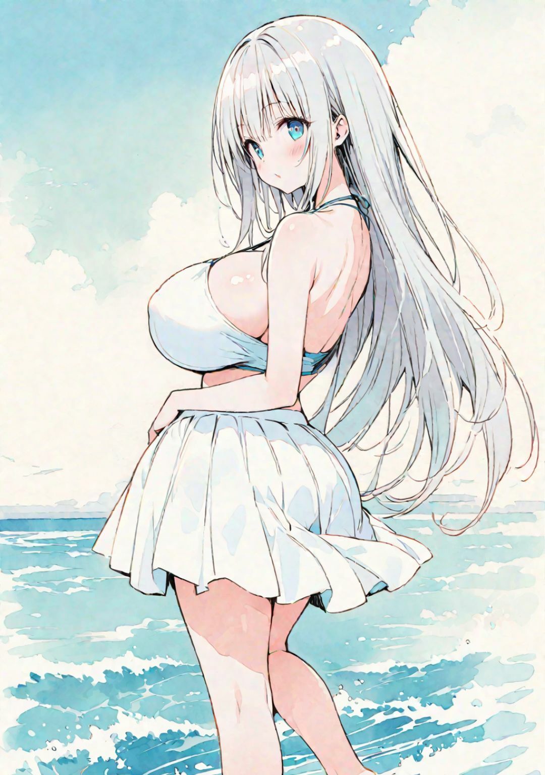 デカペェ海水浴-白波はるか- - サンプル画像 3