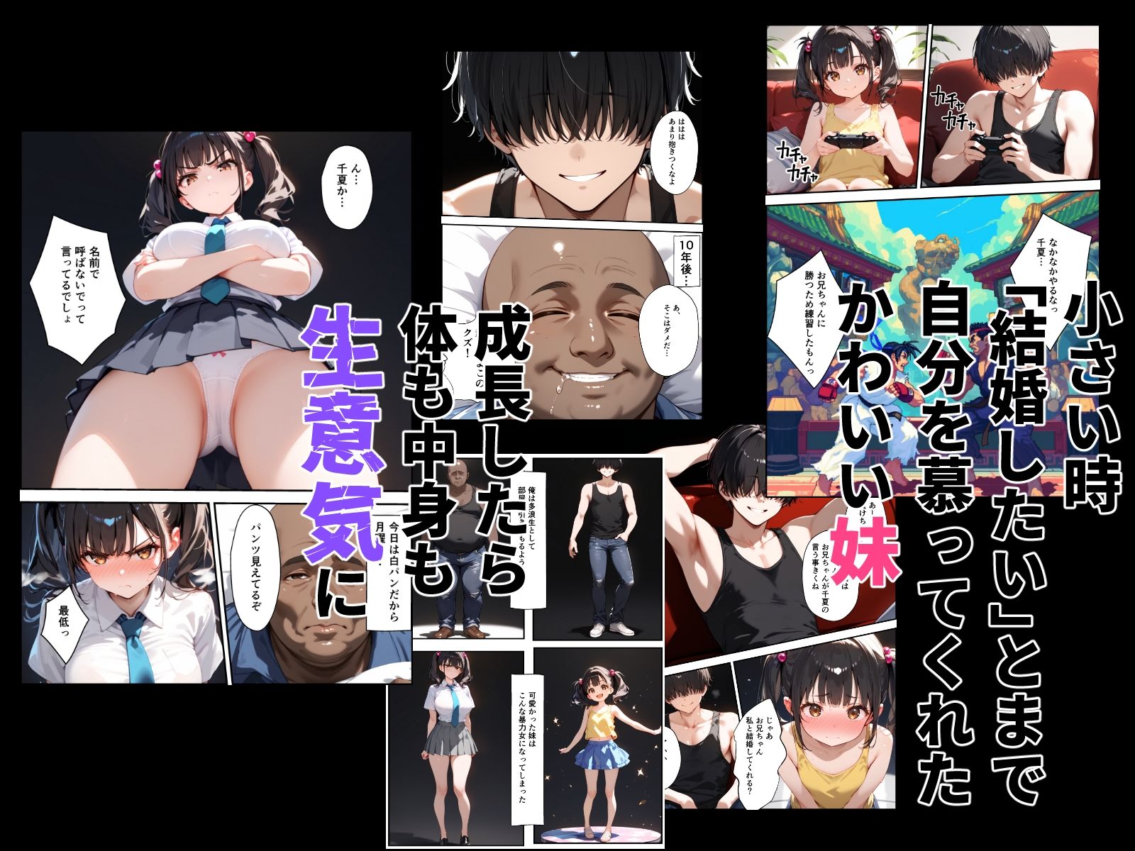 俺を挑発してくる生意気な妹をわからせる話 - サンプル画像 1