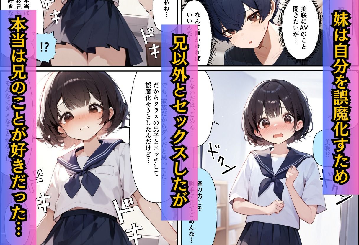 可愛すぎる妹にオナニーを見せてと言われ気づいたら中出ししてた問題 - サンプル画像 9