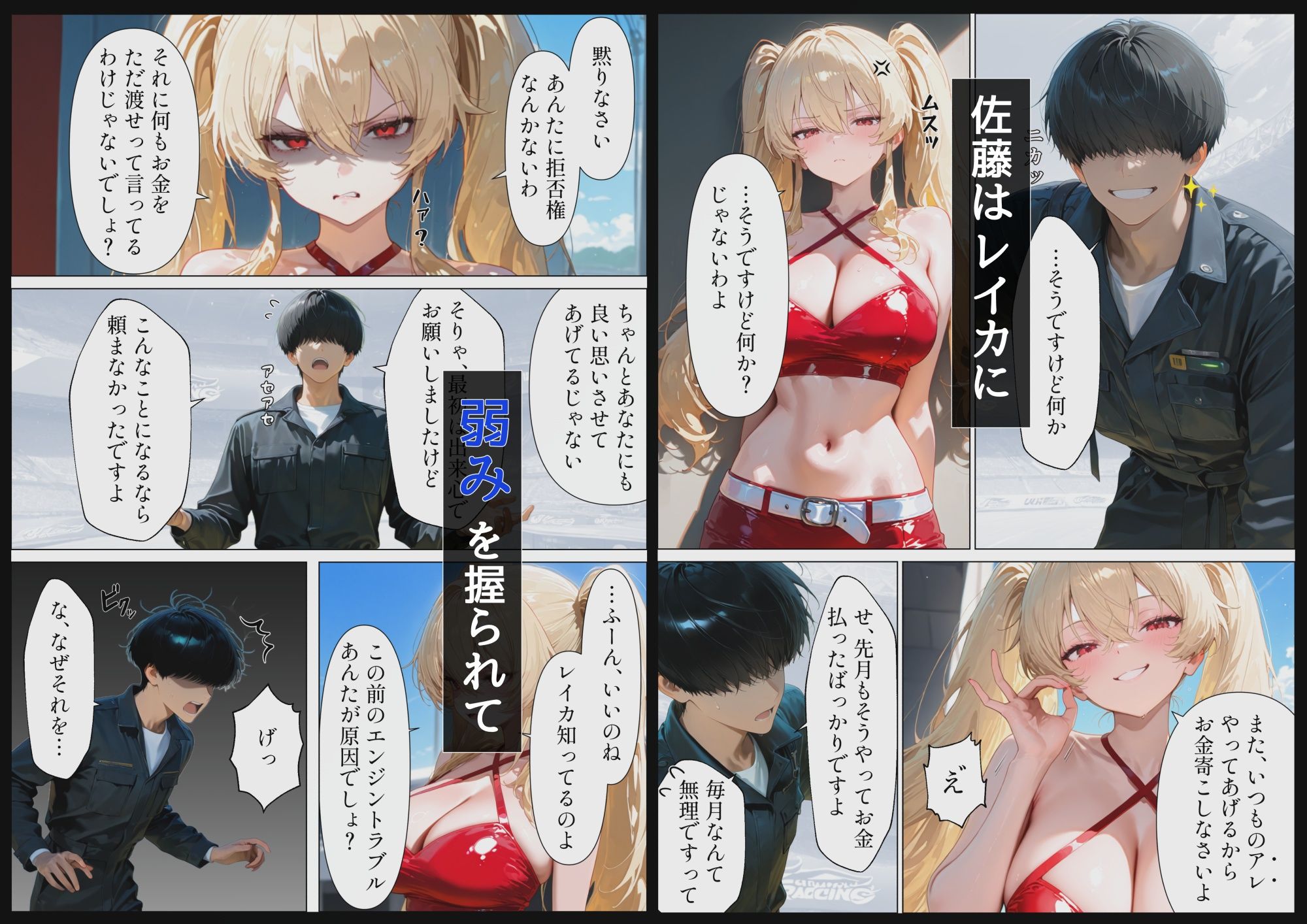 美脚なレースクイーンに金と精液を搾取されてた俺が催〇アプリで逆襲するも結局分からされる話 - サンプル画像 3