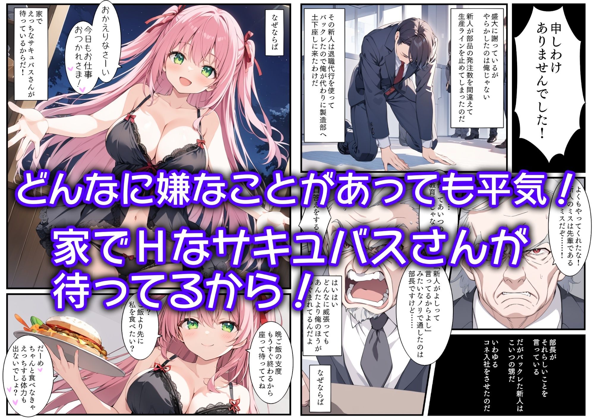 サキュバスさんと甘々えっちするだけの話 - サンプル画像 1