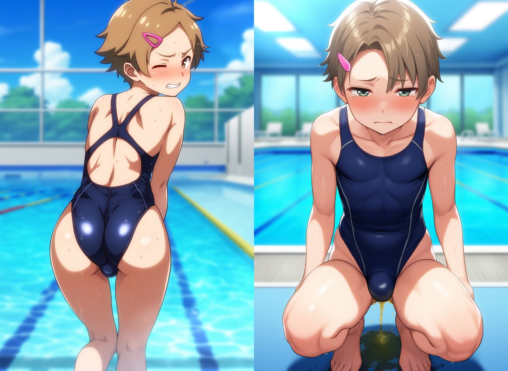 女学園で男の娘をお漏らし調教中 - サンプル画像 8