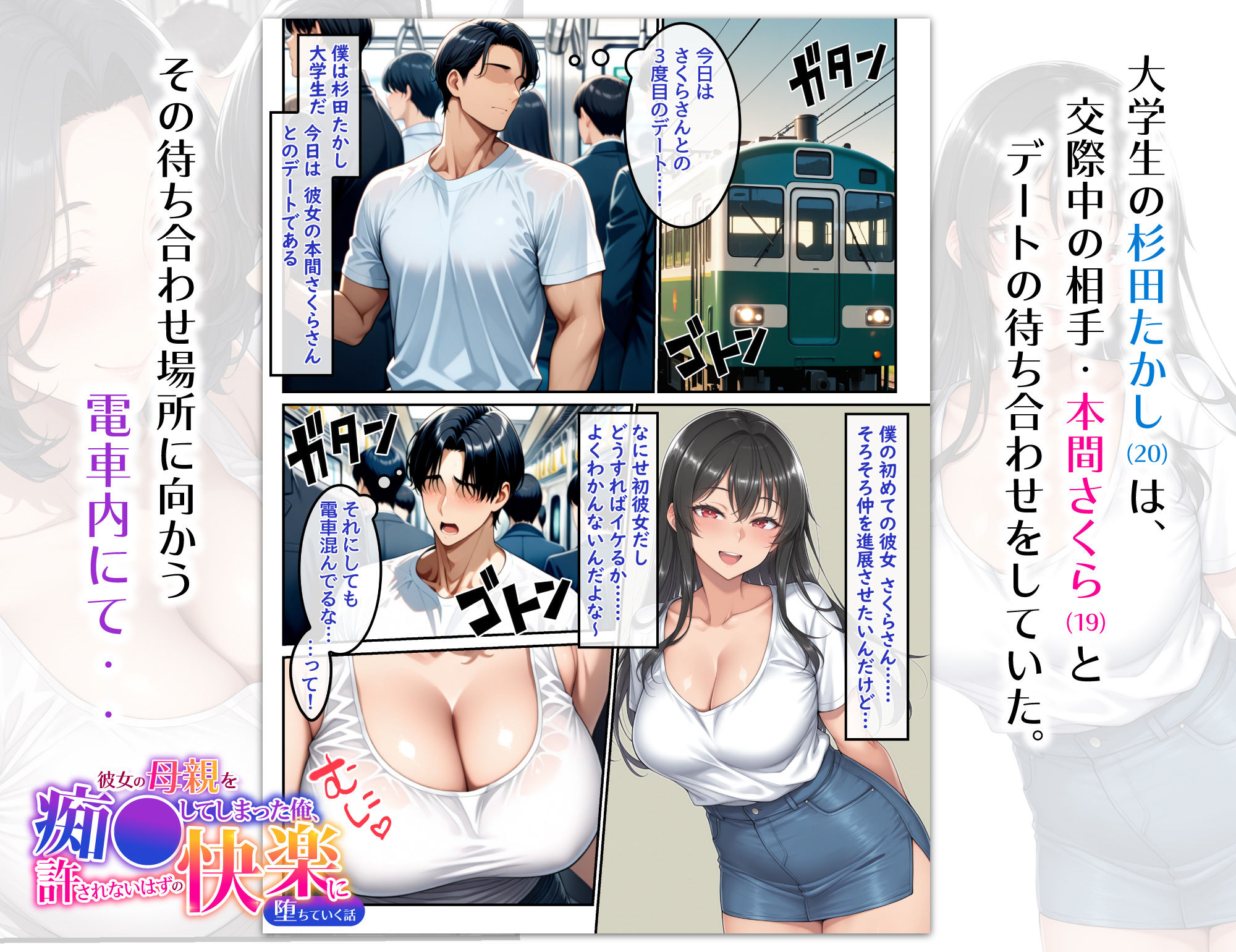 彼女の母親を痴●してしまった俺、許されないはずの快楽に堕ちていく話 - サンプル画像 1