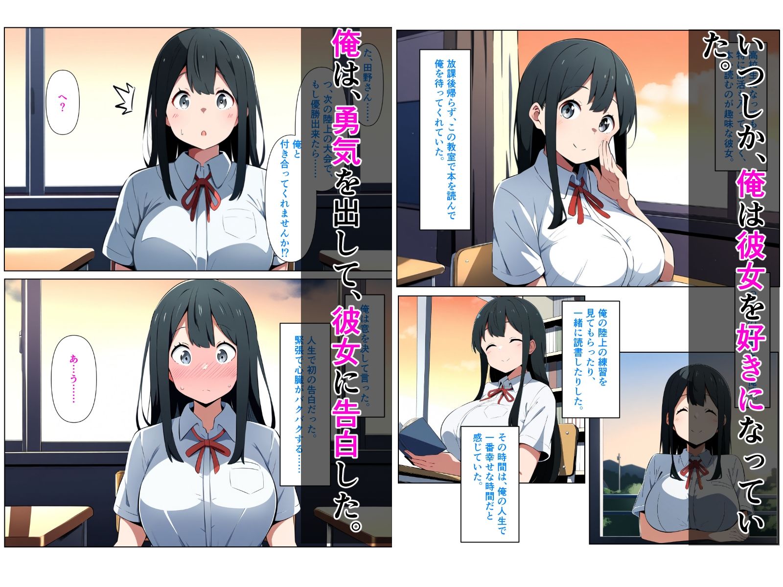 黒髪陰キャの幼馴染をチャラ男先輩に寝取られる話 - サンプル画像 2