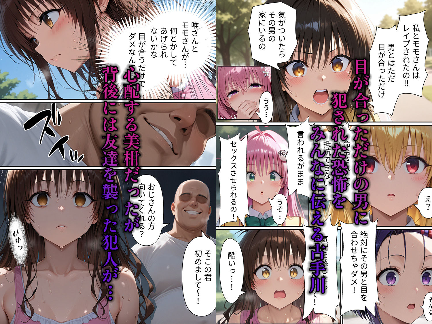 目が合っただけで風俗嬢にできるチート能力で金色の闇と美柑を僕専用精液タンクにしてやった - サンプル画像 1