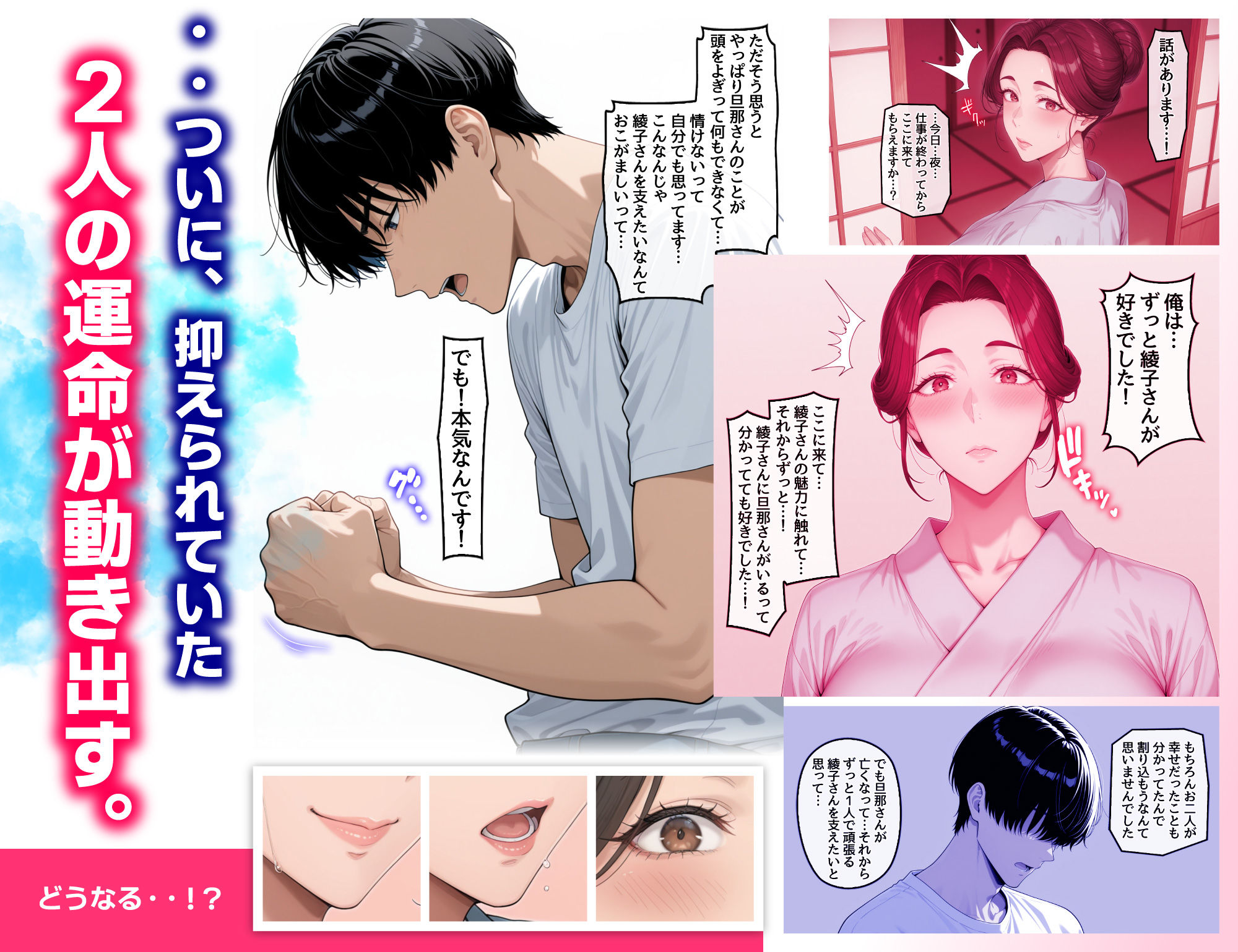 欲求不満を隠し続けてきた未亡人女将と汗だくで求め合う温泉宿の夜1 - サンプル画像 10
