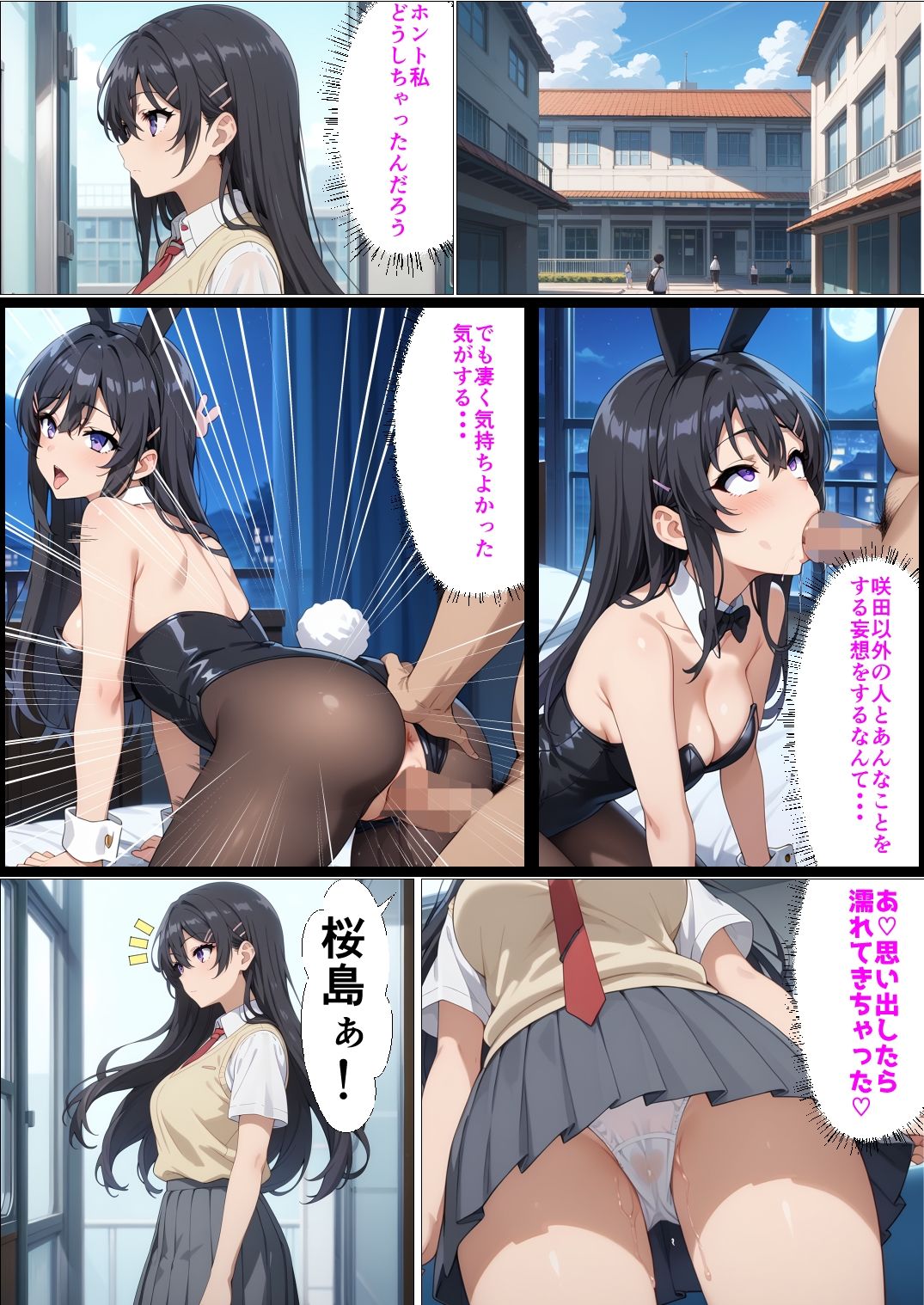 黒髪ロングJKの催●〜桜島麻衣編〜 - サンプル画像 8