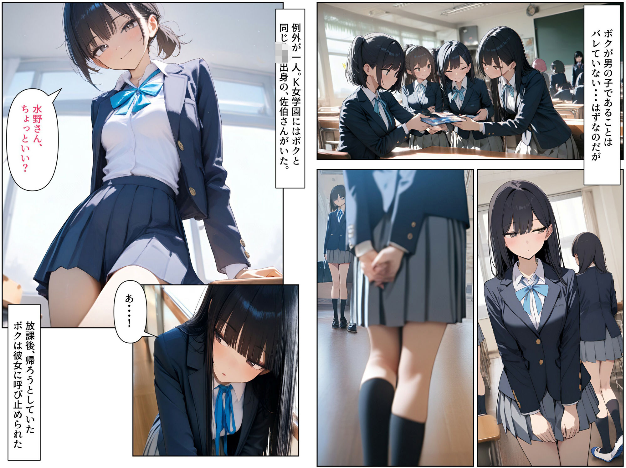 女装男子のJKハーレム生活 2 - サンプル画像 2