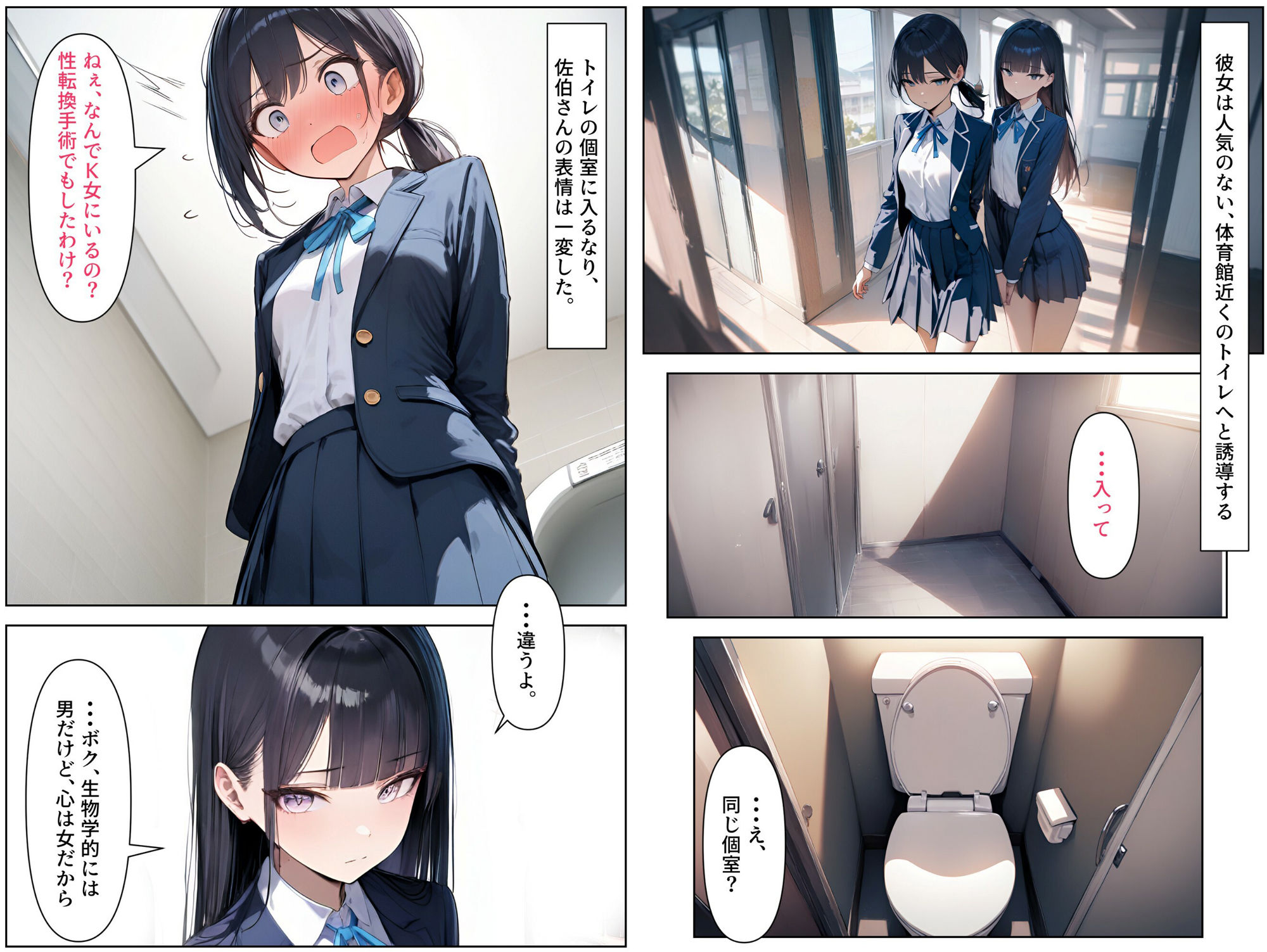 女装男子のJKハーレム生活 2 - サンプル画像 3