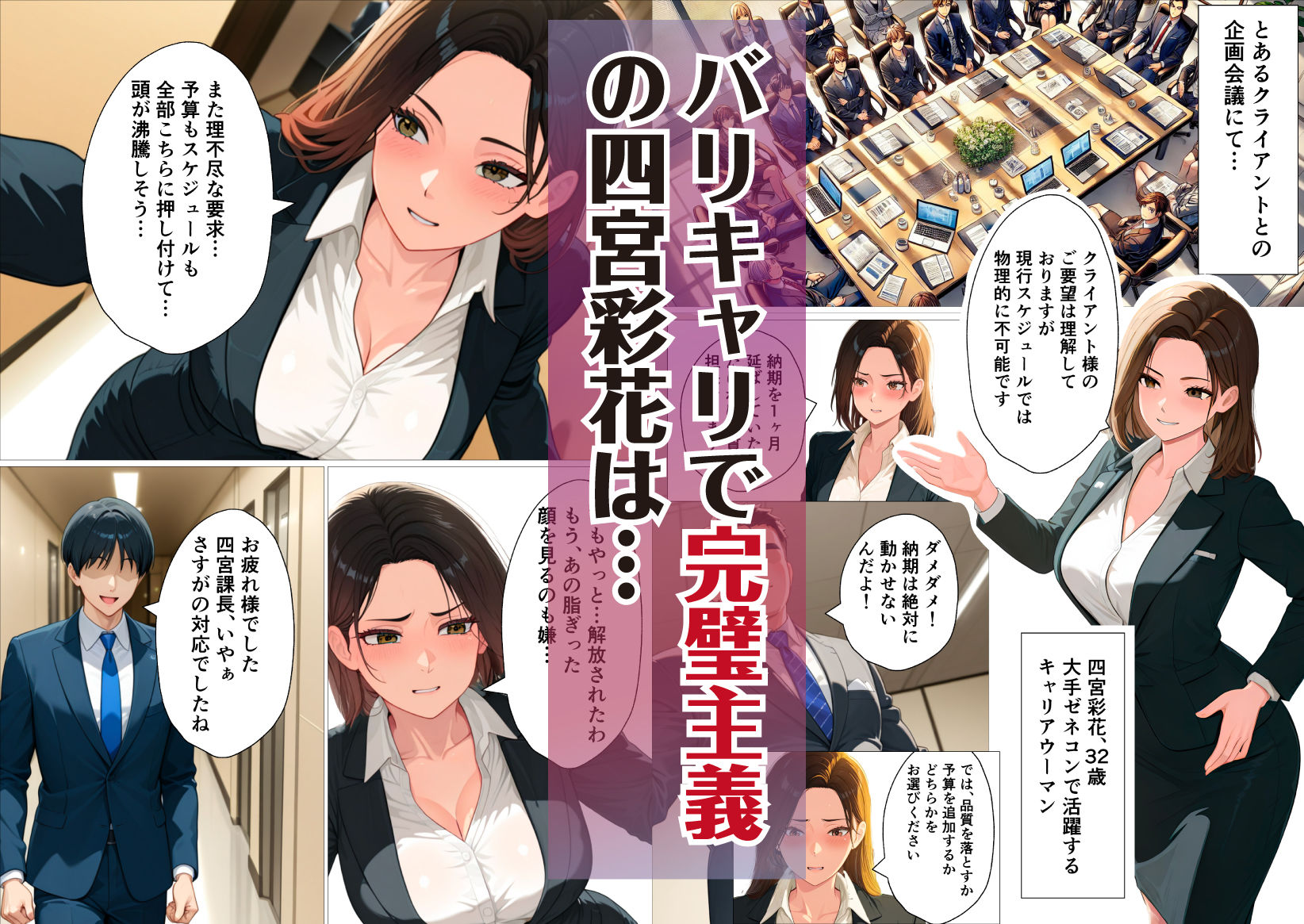 バリキャリで有能すぎる女上司をおねだりするメス犬にしました。 - サンプル画像 1