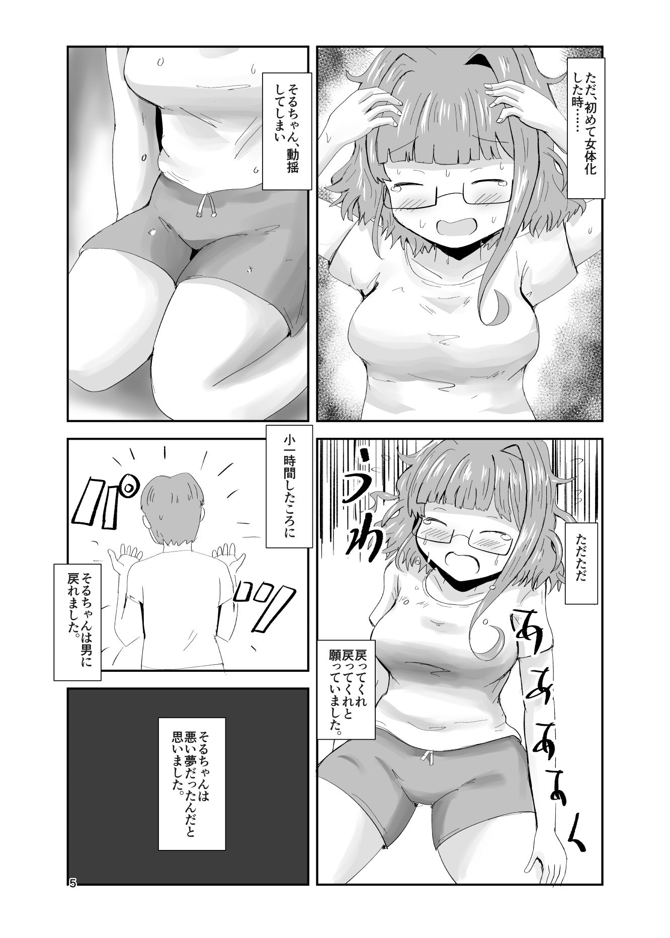 地震TS娘えろえろそるちゃん〜そるちゃんのひとりあそび〜 - サンプル画像 1