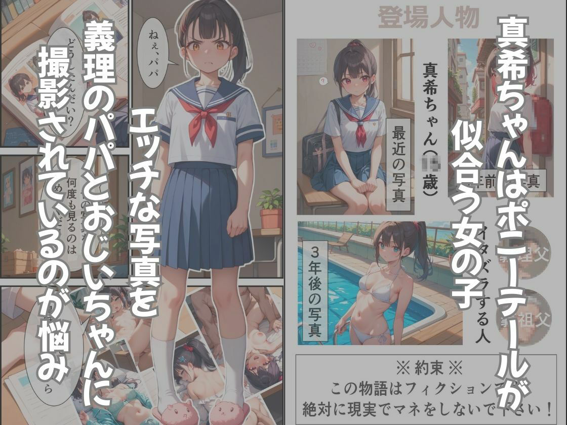 真希ちゃん6年間のせい長記録 - サンプル画像 1