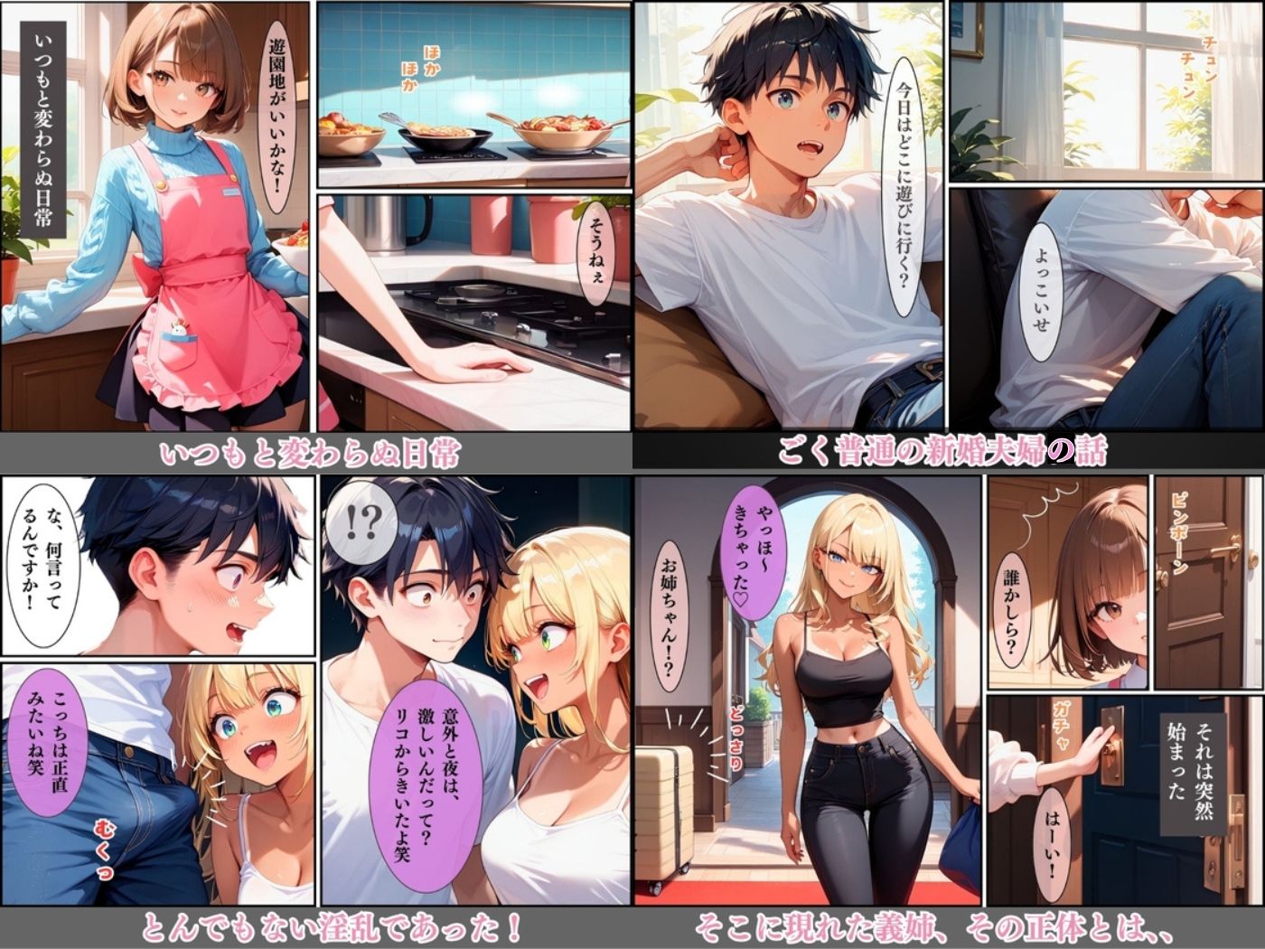 【総集編】突然現れた淫乱義姉に淫乱られまくった話 - サンプル画像 1