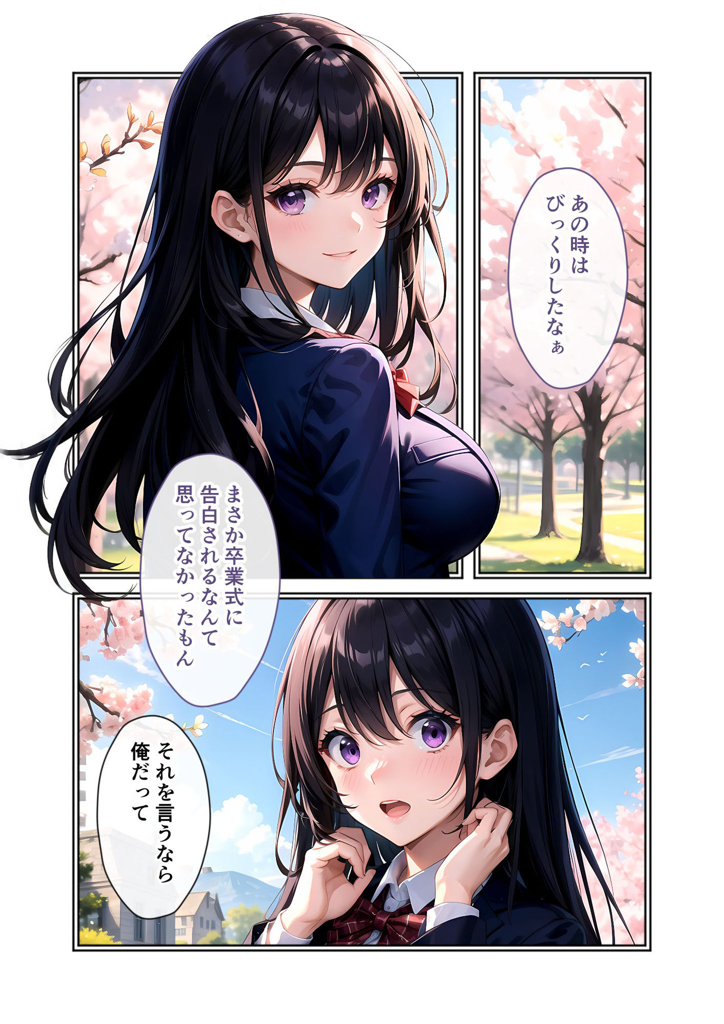 いちゃLOVE純情ベッドルーム〜思い出の卒業式、制服姿の彼女と青春ときめきエッチ〜 - サンプル画像 6