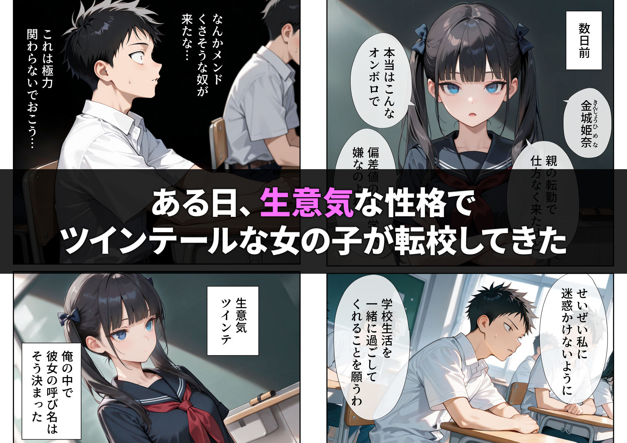 生意気ツインテを催◯アプリで性奴◯にしようとしたら - サンプル画像 1