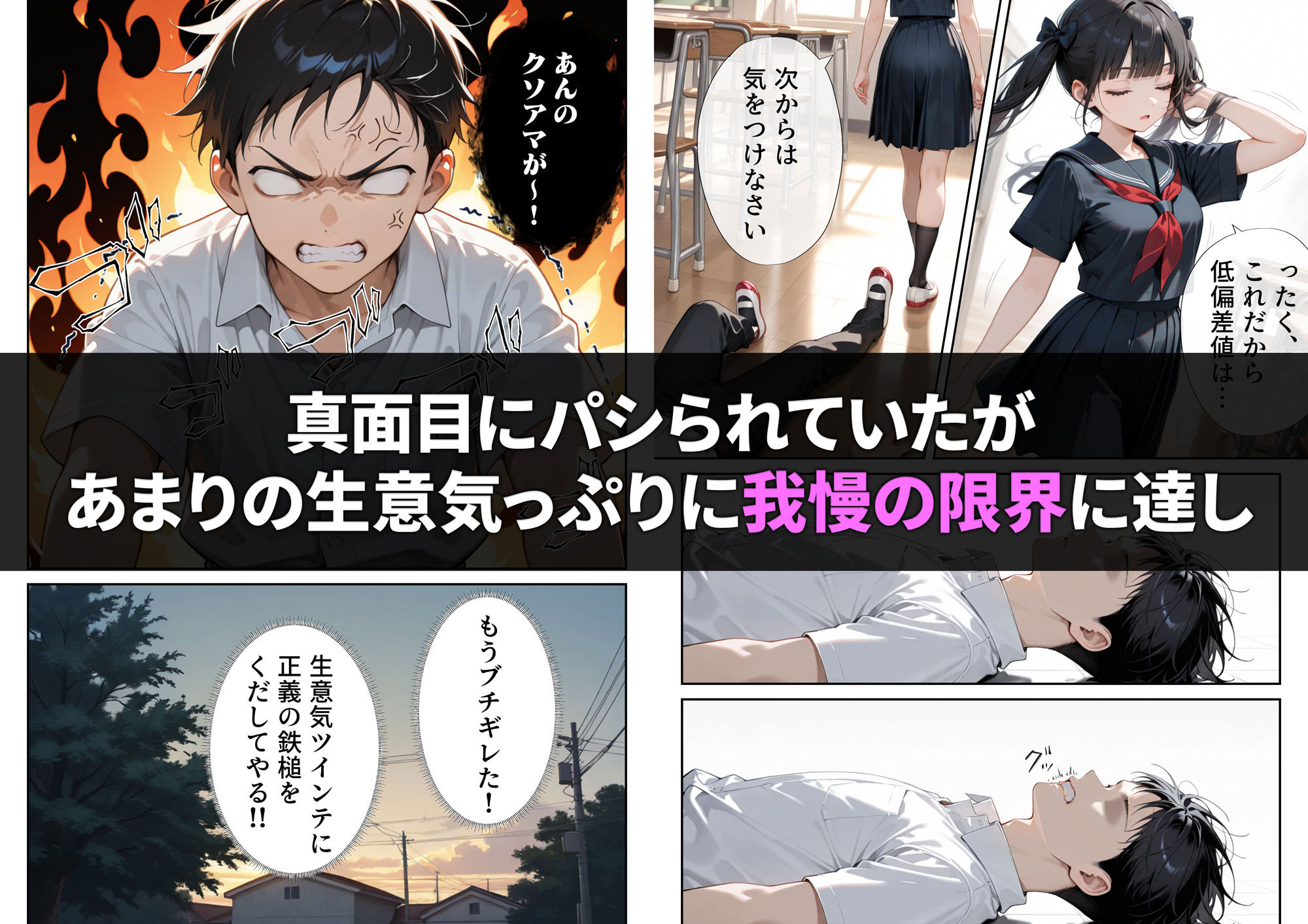 生意気ツインテを催◯アプリで性奴◯にしようとしたら - サンプル画像 3