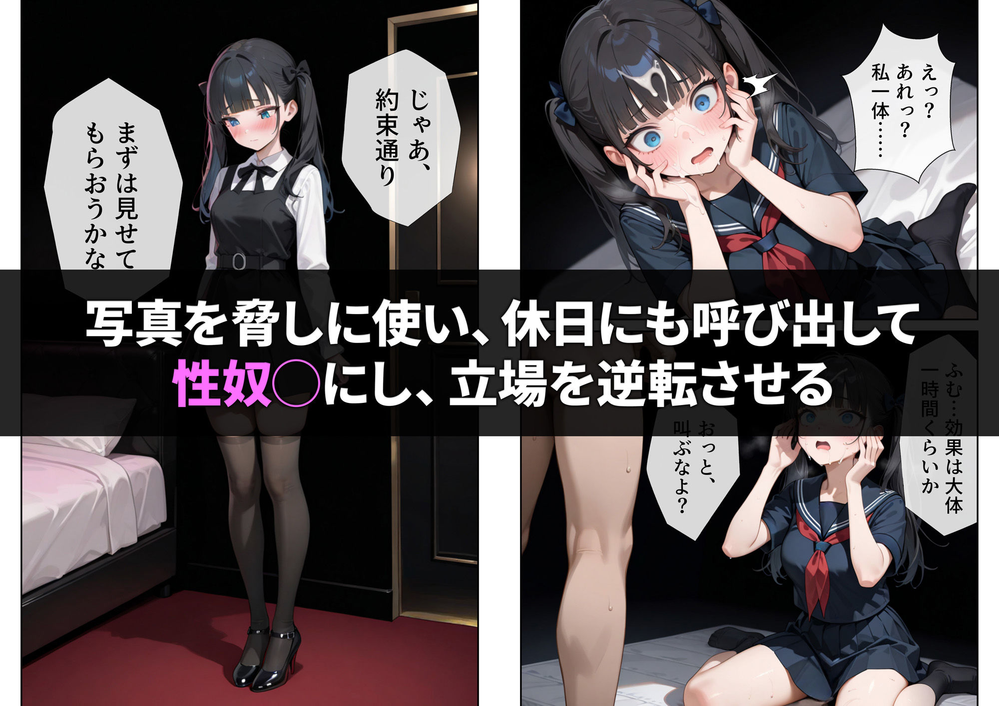 生意気ツインテを催◯アプリで性奴◯にしようとしたら - サンプル画像 6