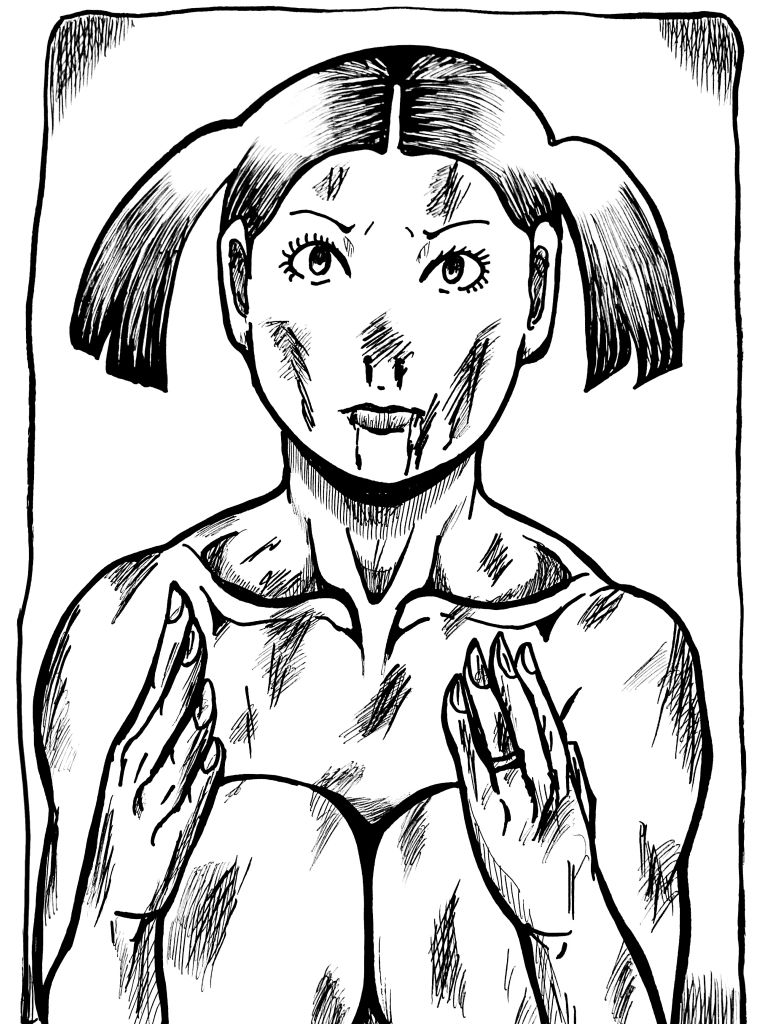 ラストバトル  身を挺して家族を逃したママ - サンプル画像 1