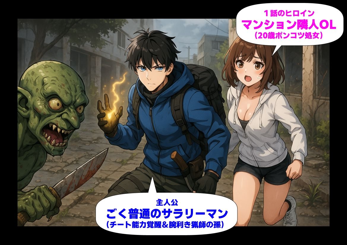 モンスターだらけの崩壊世界になったけど、俺だけ【チート付与能力】で自由気ままにサバイバルしていく《第1話》 - サンプル画像 8