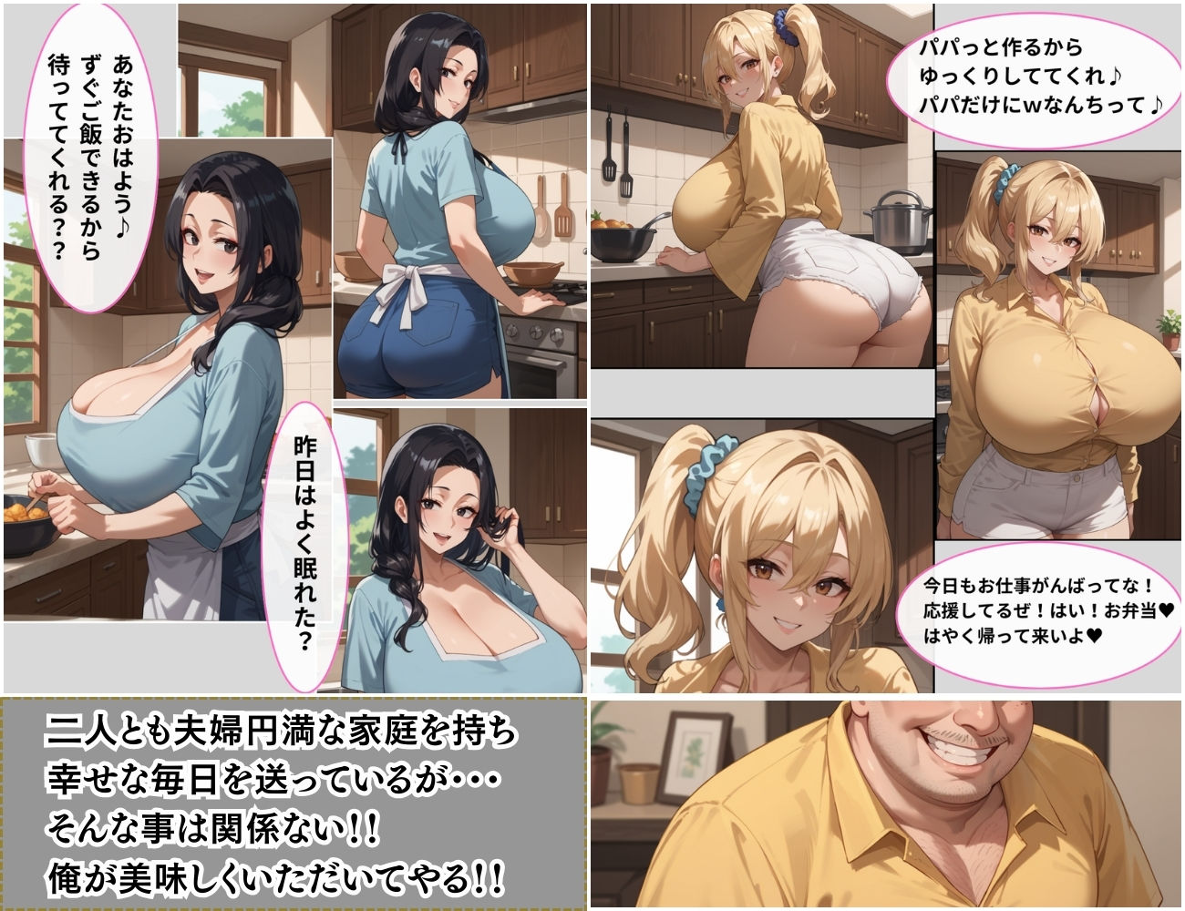 催●支配  団地妻  隣人が両方とも美人人妻だったので催●お香で発情させて寝取った話 - サンプル画像 3