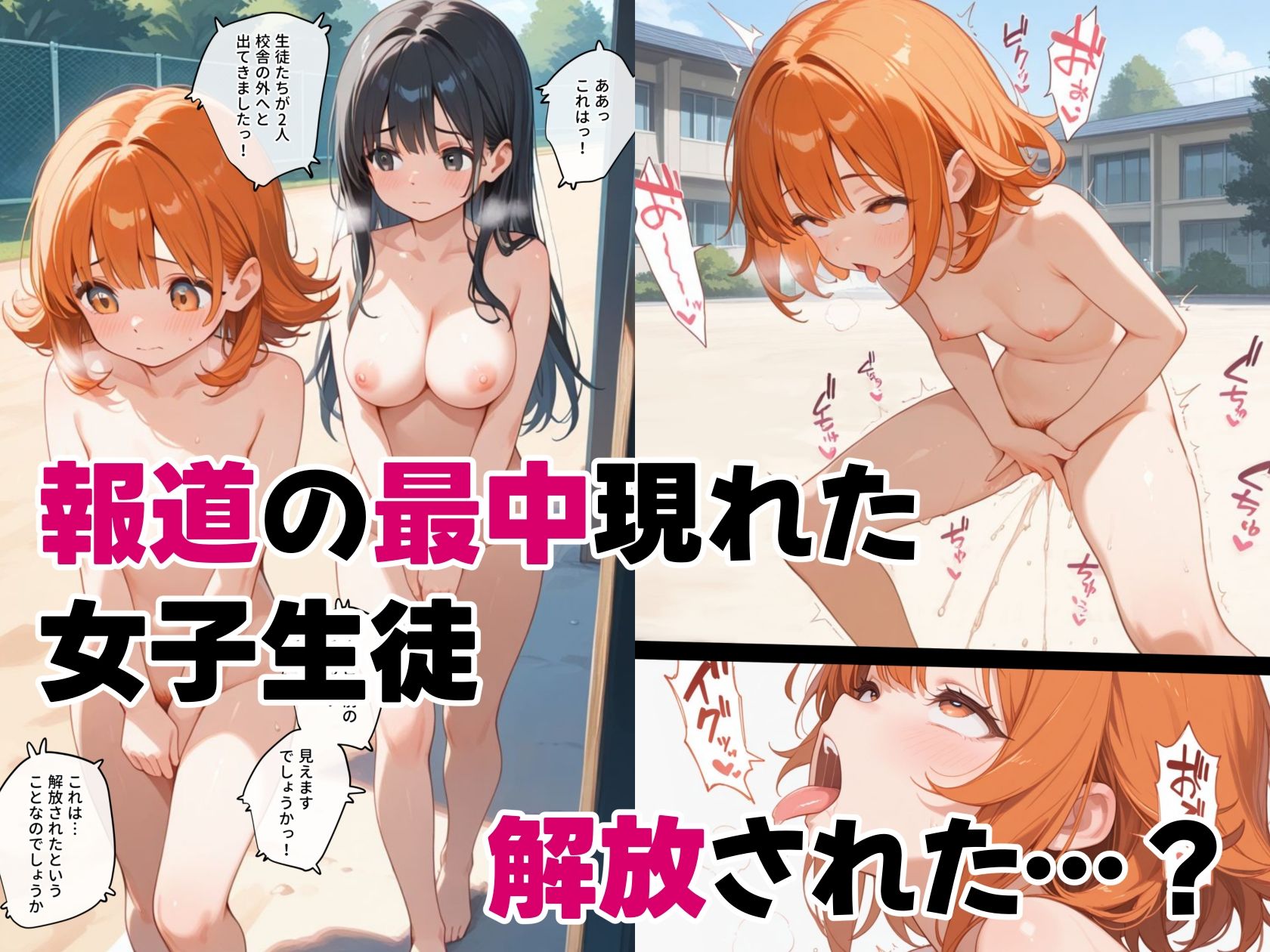 学校を占拠したテロリストがド変態だったら - サンプル画像 8