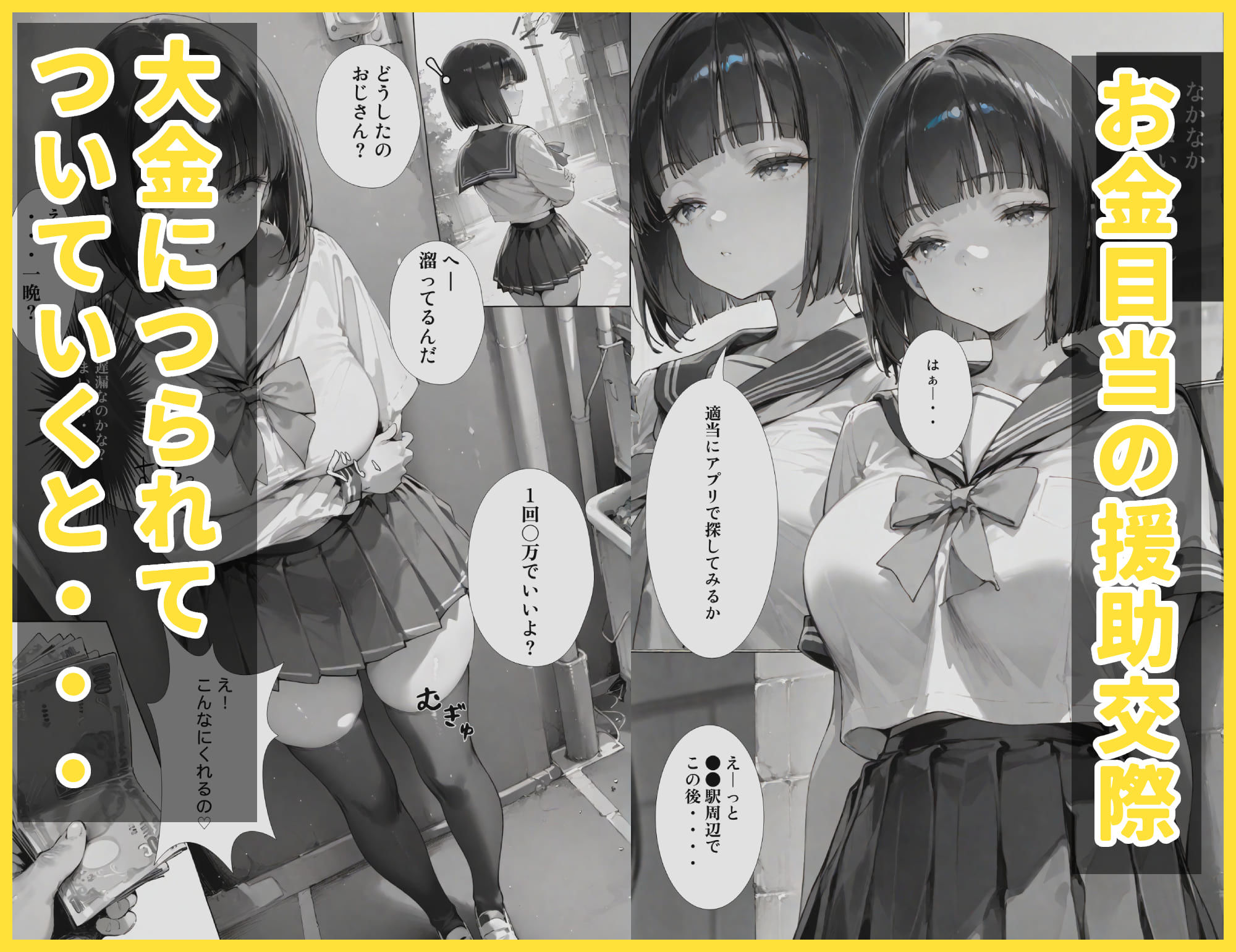 援交JKが快楽堕ちする話 - サンプル画像 1