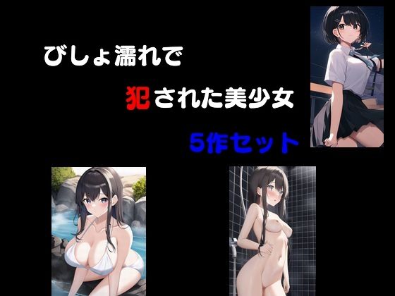 びしょ濡れで犯●れた美少女 5作セット