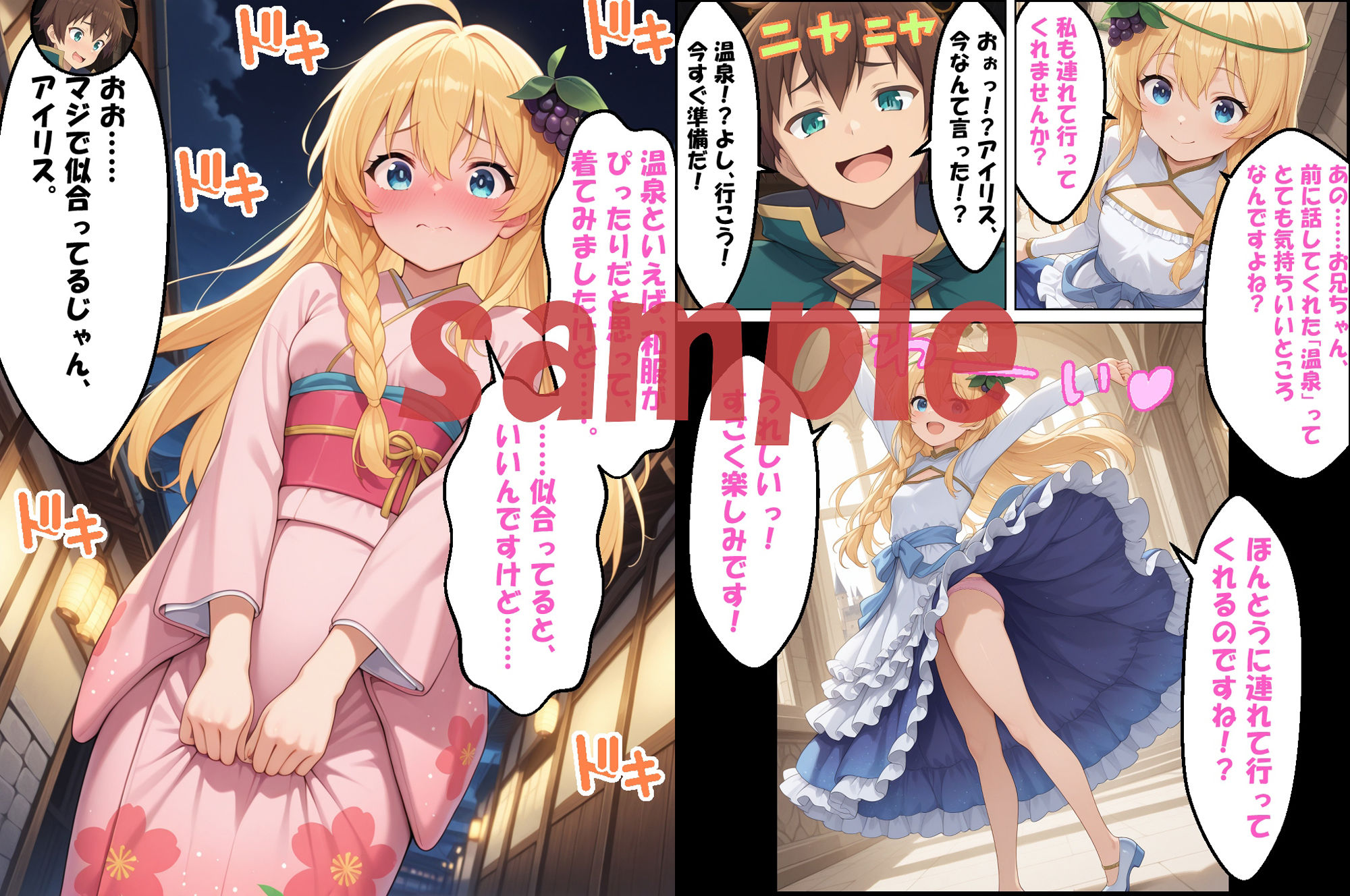 ★このすば・転スラ快楽温泉！！★ 〜シュナ＆ア〇リス〜 - サンプル画像 6